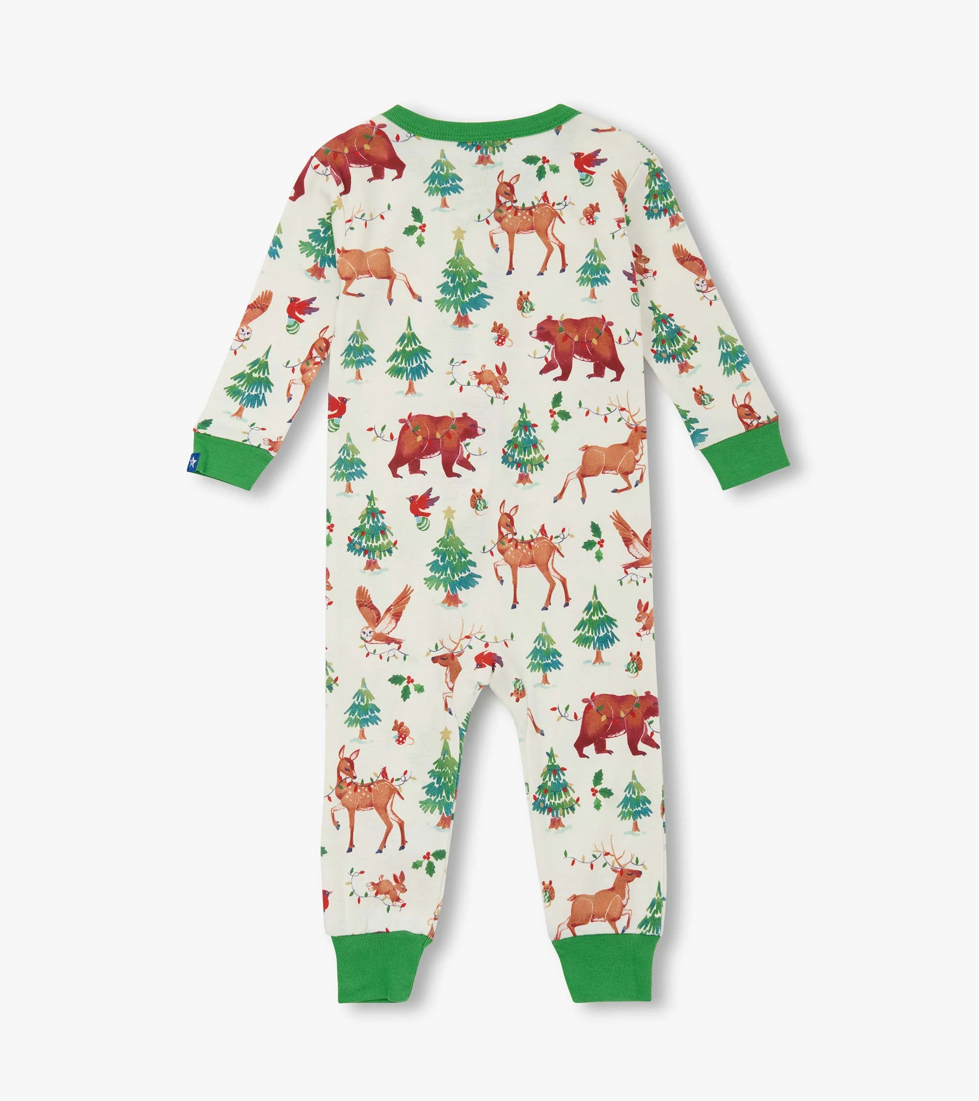 Baby Boys Holiday Animals Cotton Sleeper - Image 2
