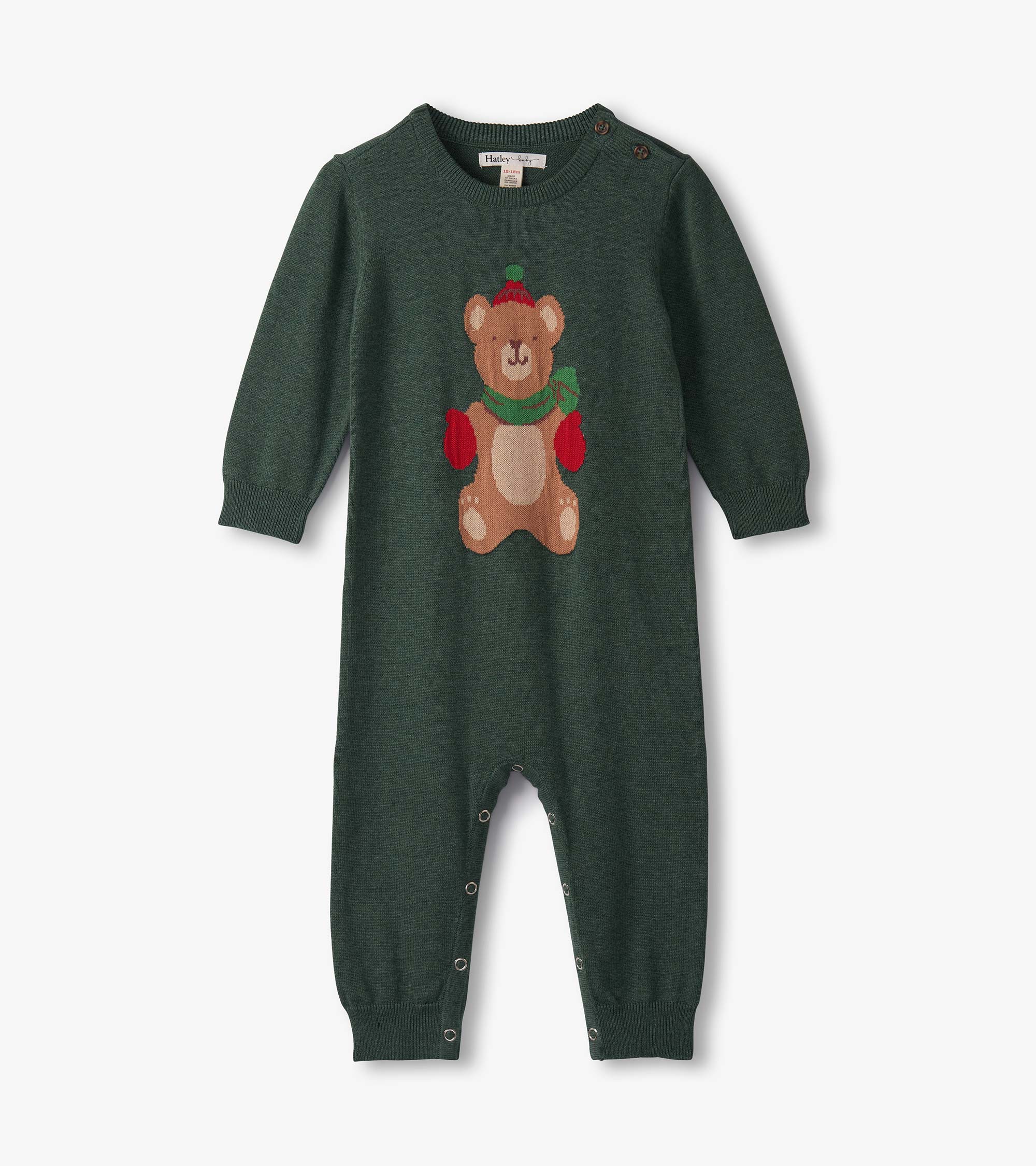 Baby Boys Teddy Bear Sweater Romper