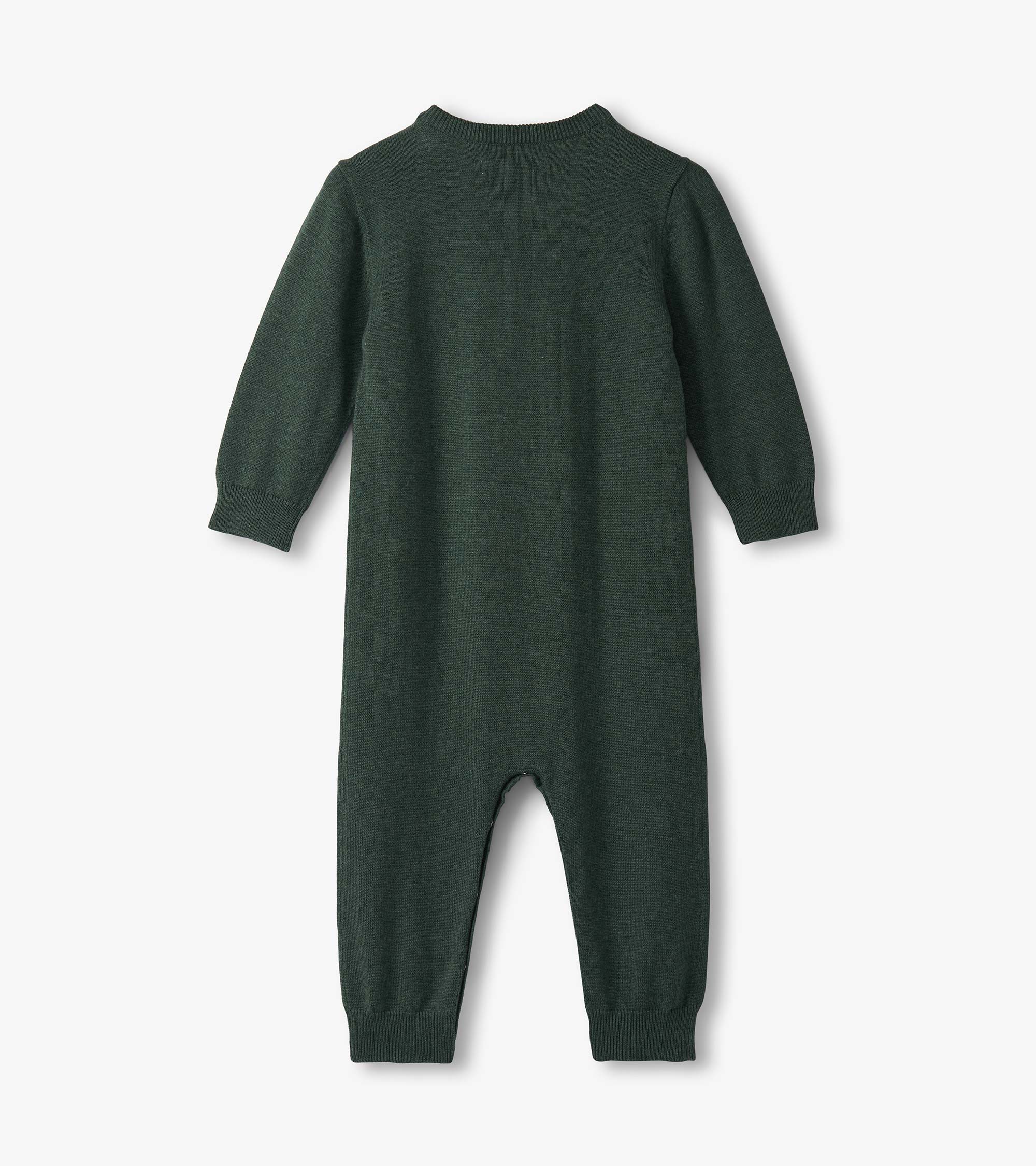 Baby Boys Teddy Bear Sweater Romper - Image 2