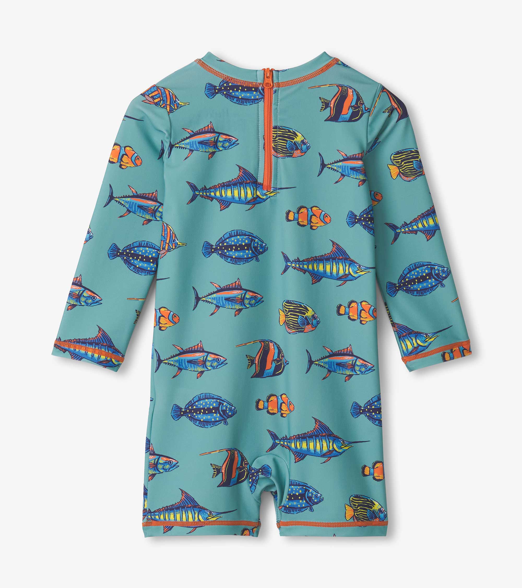 Baby Boys Tropical Fish One-Piece Rashguard - Image 2