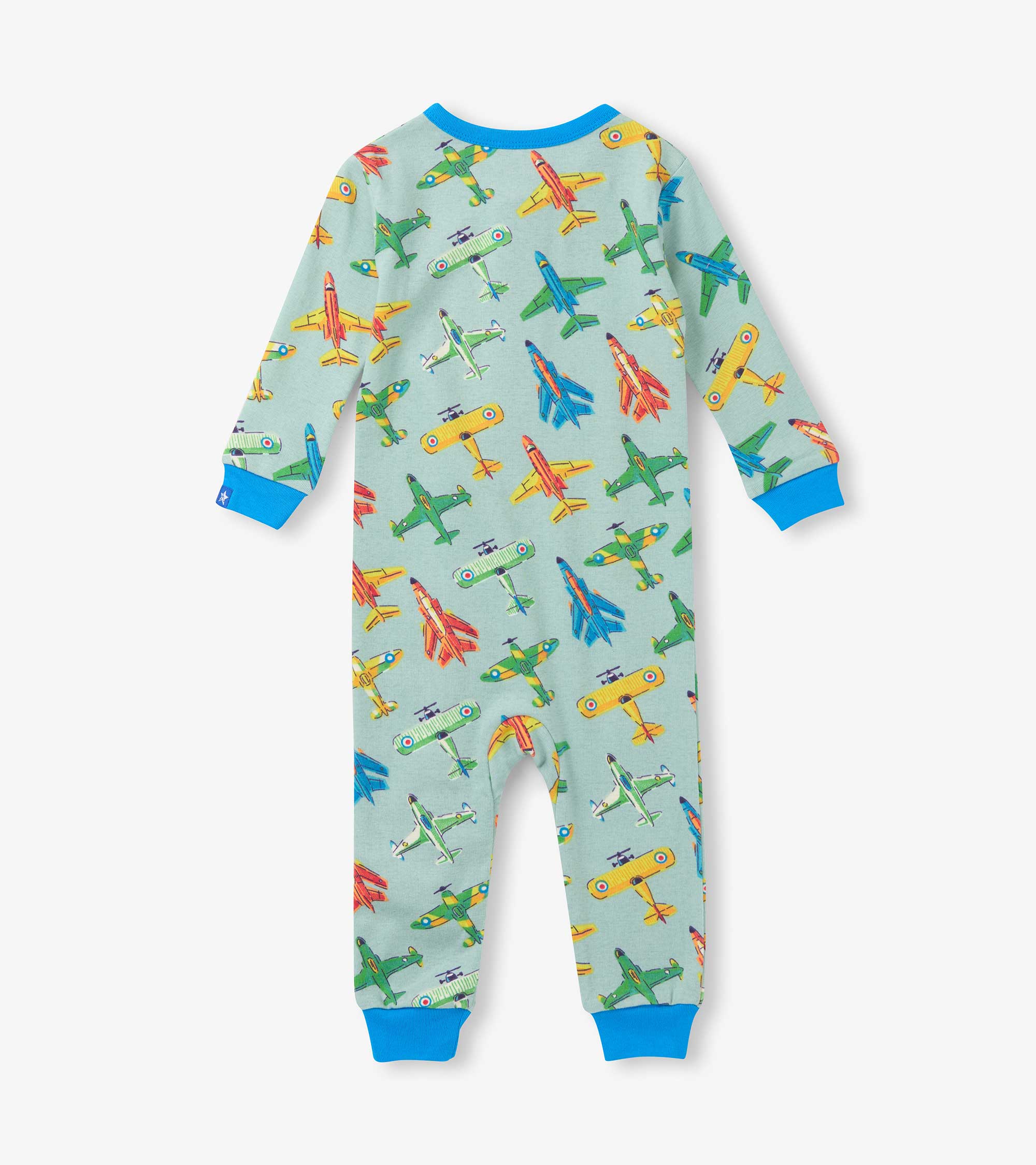 Baby Boys Vintage Aircrafts Cotton Sleeper - Image 2