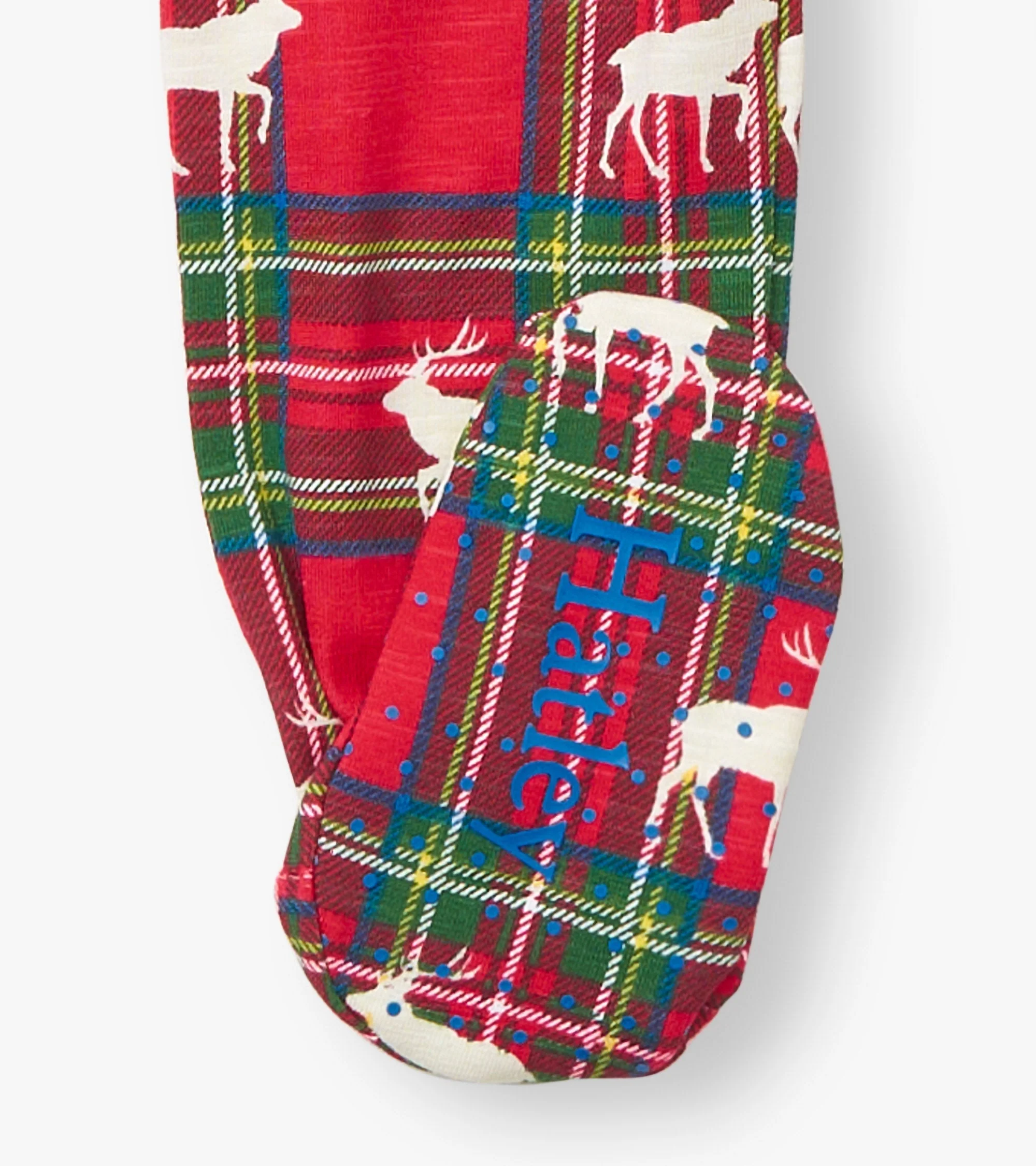 Baby Elk Plaid Cotton Footed Sleeper - Image 4