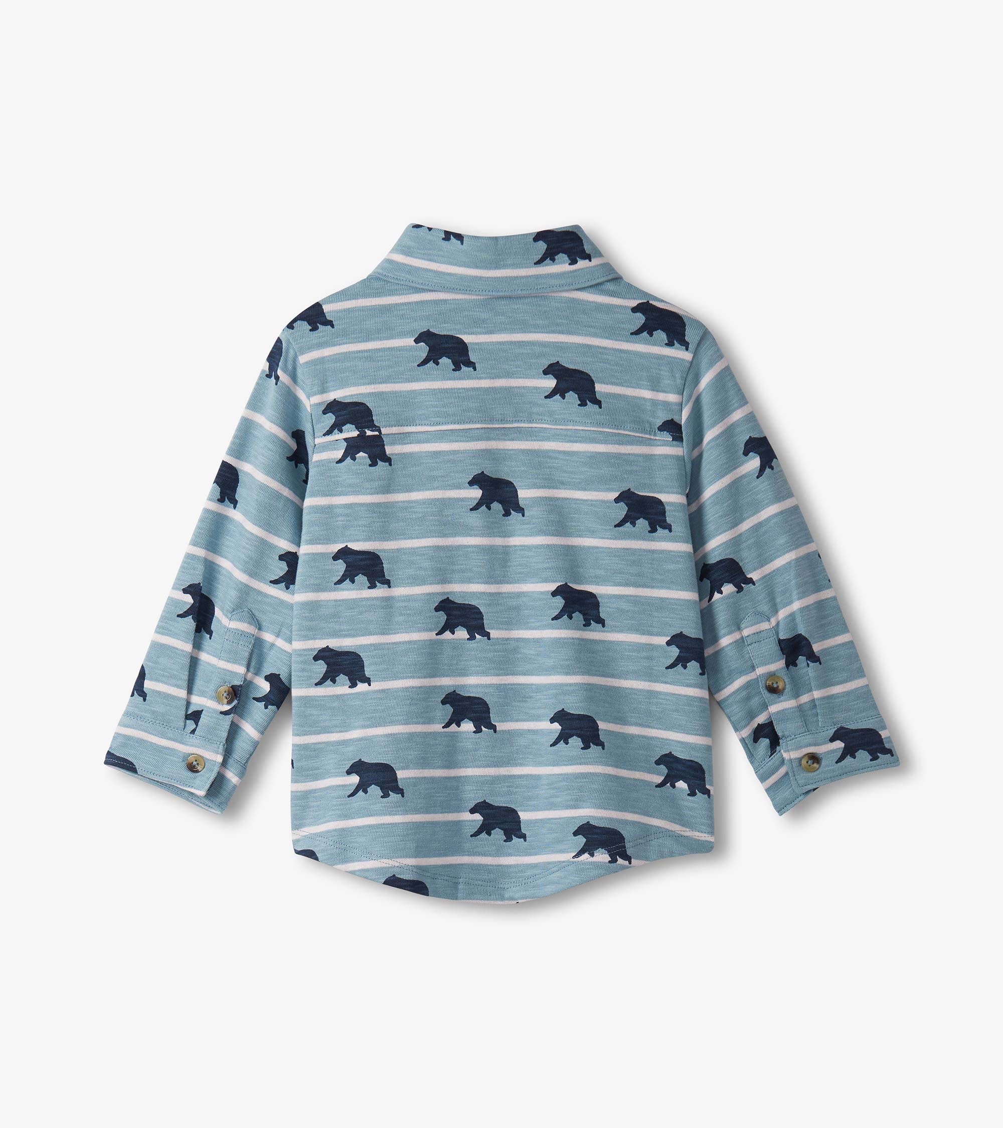 Baby & Toddler Boys Bear Button Down Shirt - Image 2
