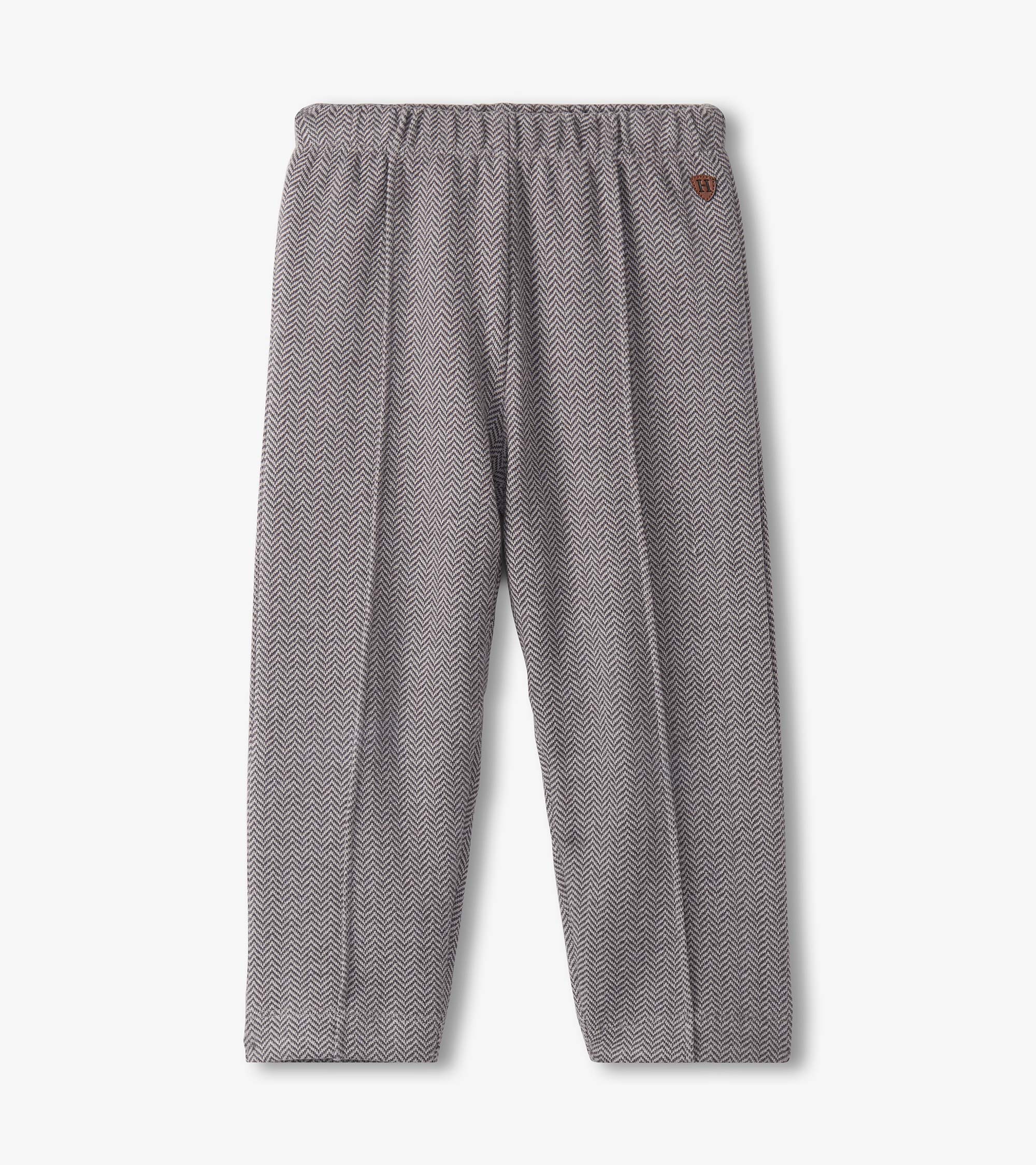 Baby & Toddler Boys Dark Grey Stretch Herringbone Pants