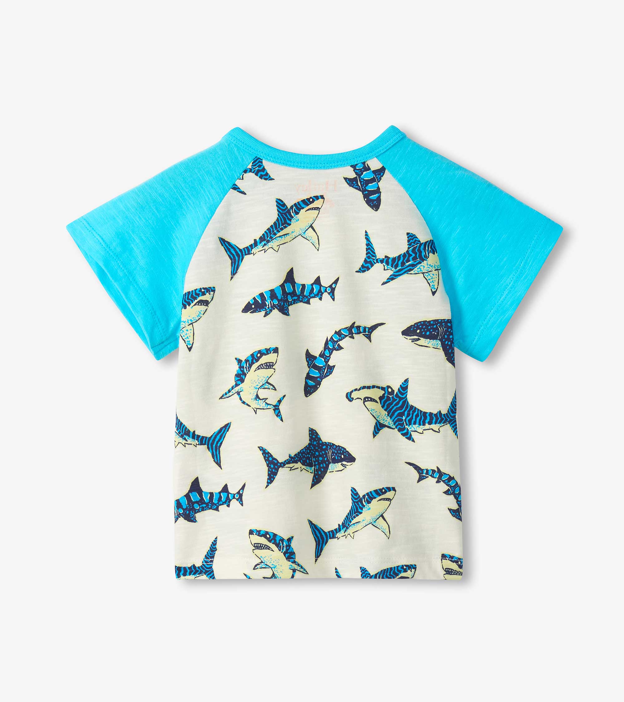 Baby & Toddler Boys Glow in the Dark Sharks Raglan T-Shirt - Image 3