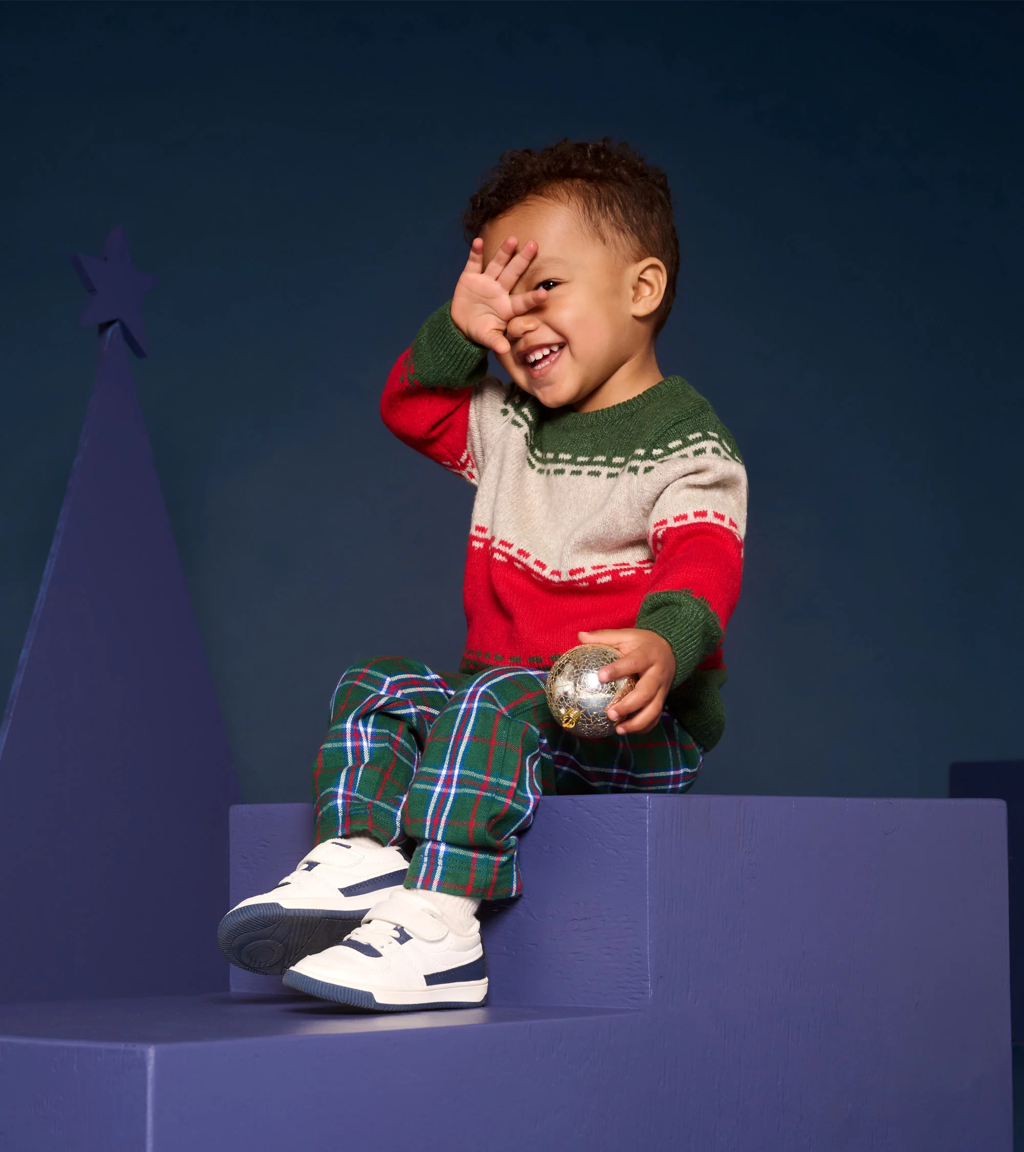 Baby & Toddler Boys Holiday Plaid Straight Leg Pants - Image 3