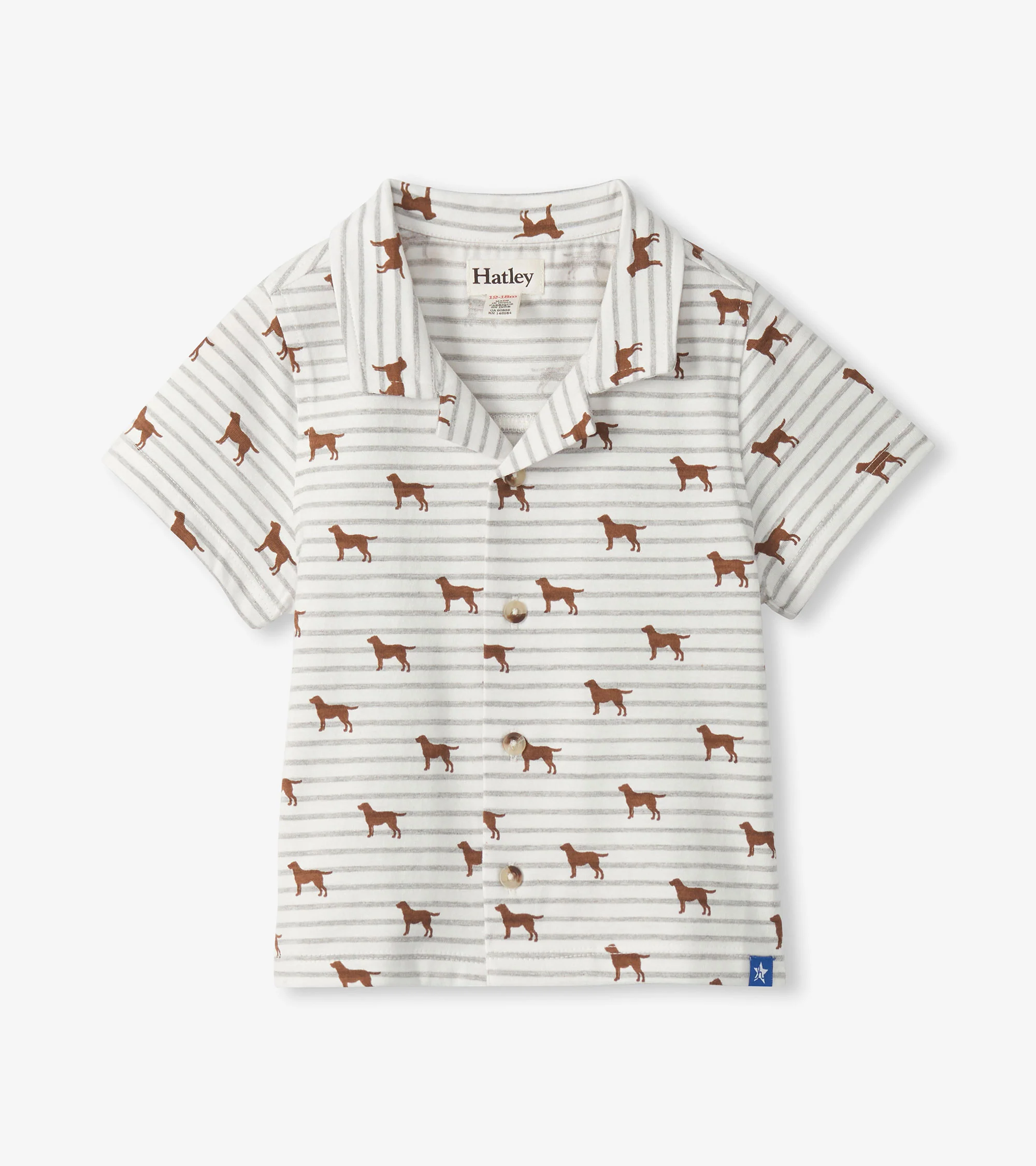 Baby & Toddler Boys Little Pups Jersey Button Down - Image 2