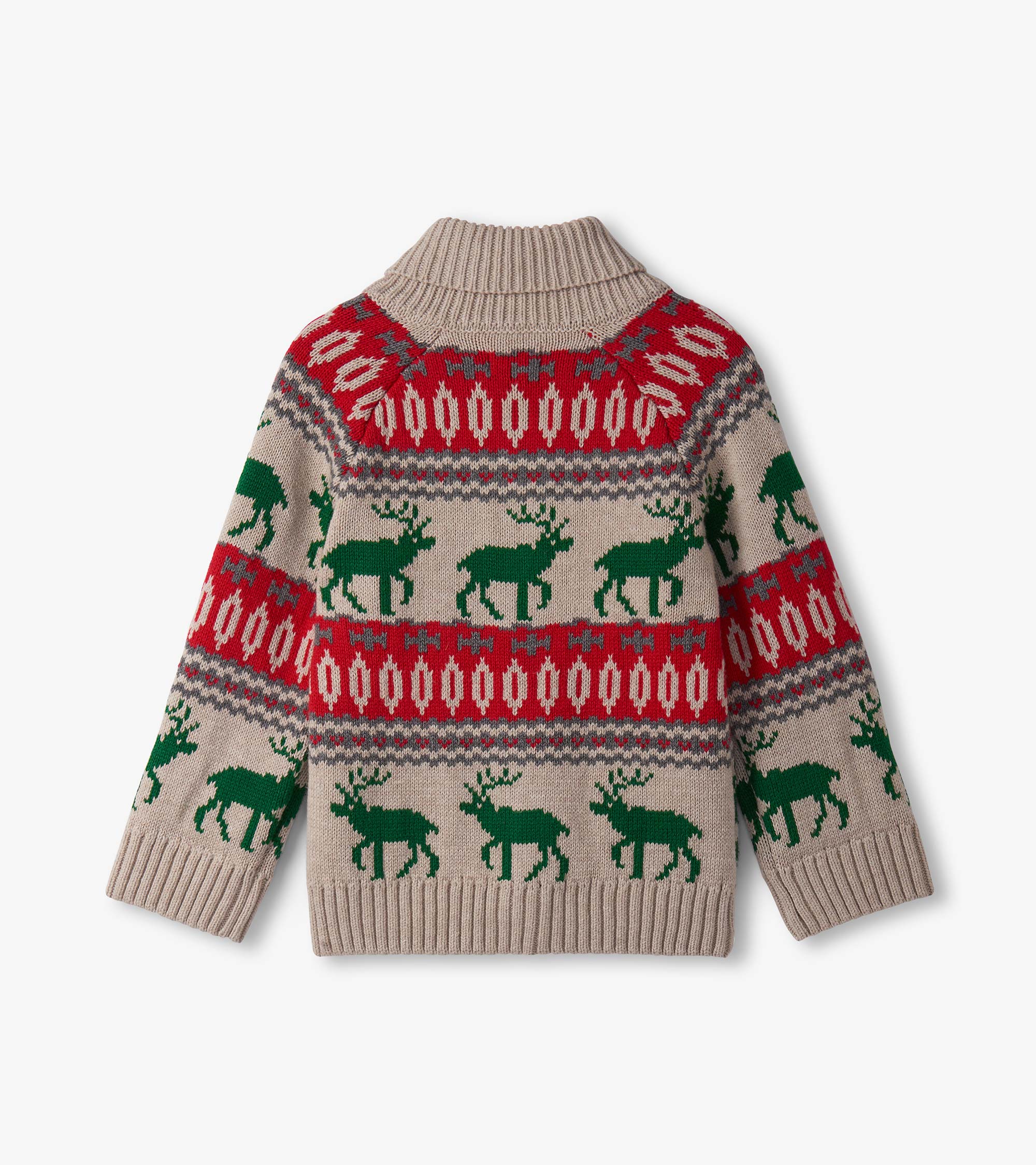 Baby & Toddler Boys Winter Elk Shawl Collar Cardigan - Image 3