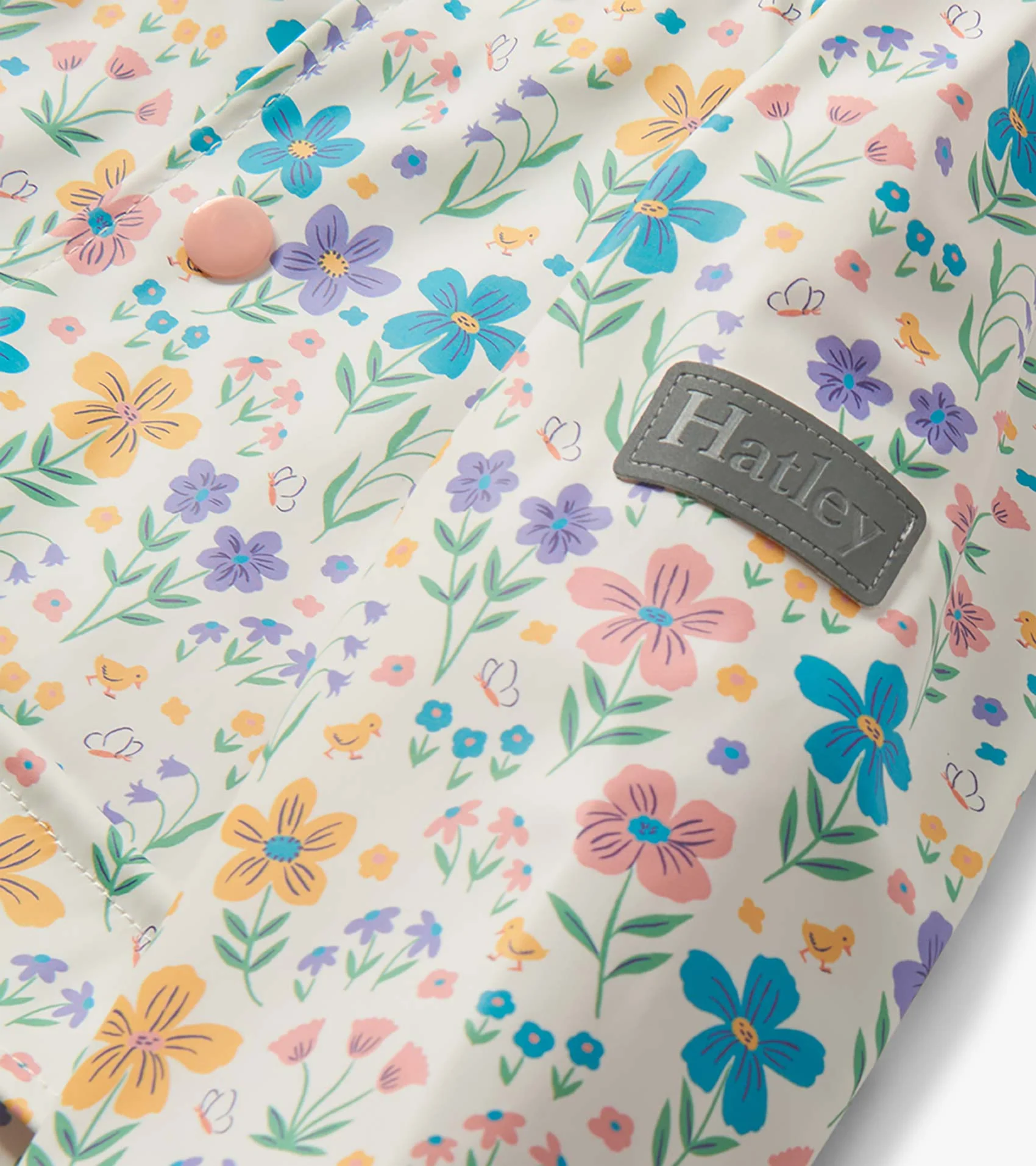 Baby & Toddler Girls Little Garden Chicks Button-Up Raincoat - Image 7