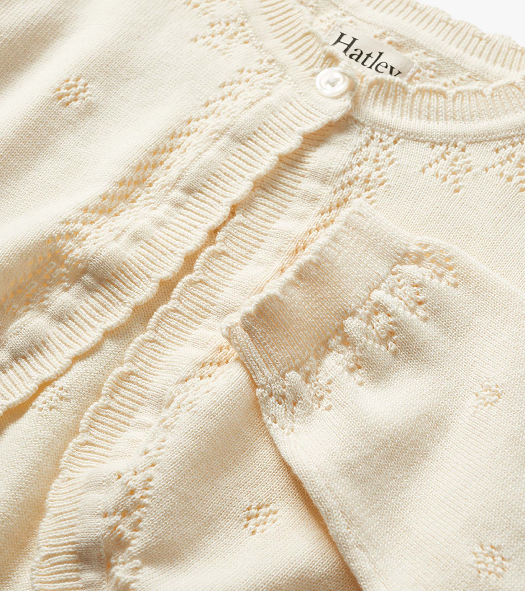 Baby & Toddler Girls Pointelle Knit Cardigan - Image 3