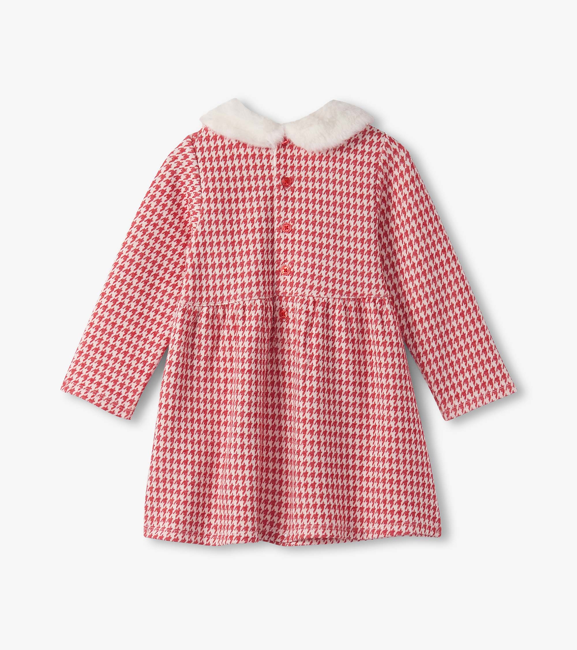 Baby & Toddler Girls Red Houndstooth Fun Trim Dress - Image 2