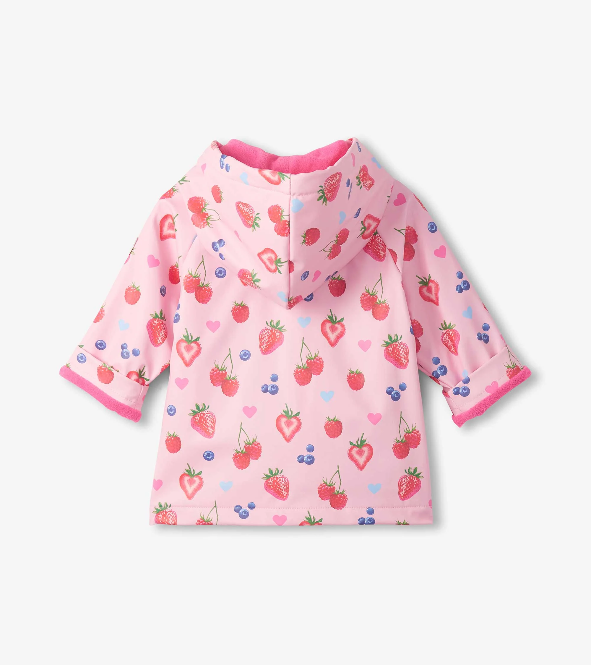 Baby & Toddler Girls Summer Berries Button-Up Raincoat - Image 3