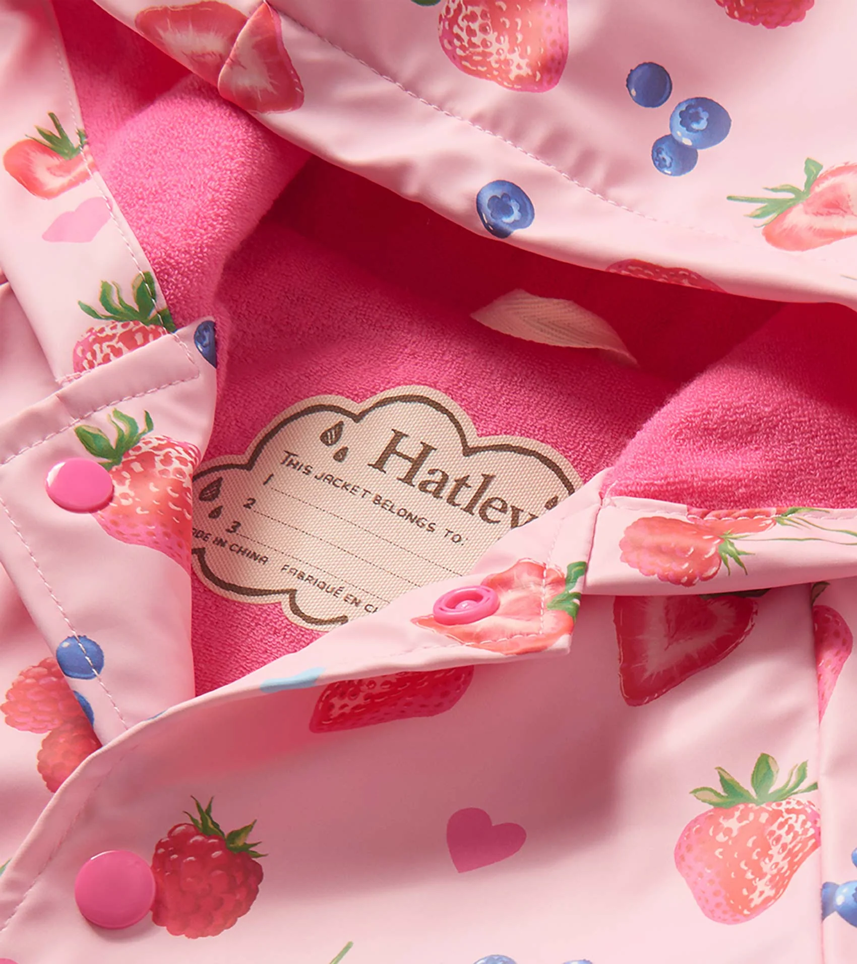 Baby & Toddler Girls Summer Berries Button-Up Raincoat - Image 4