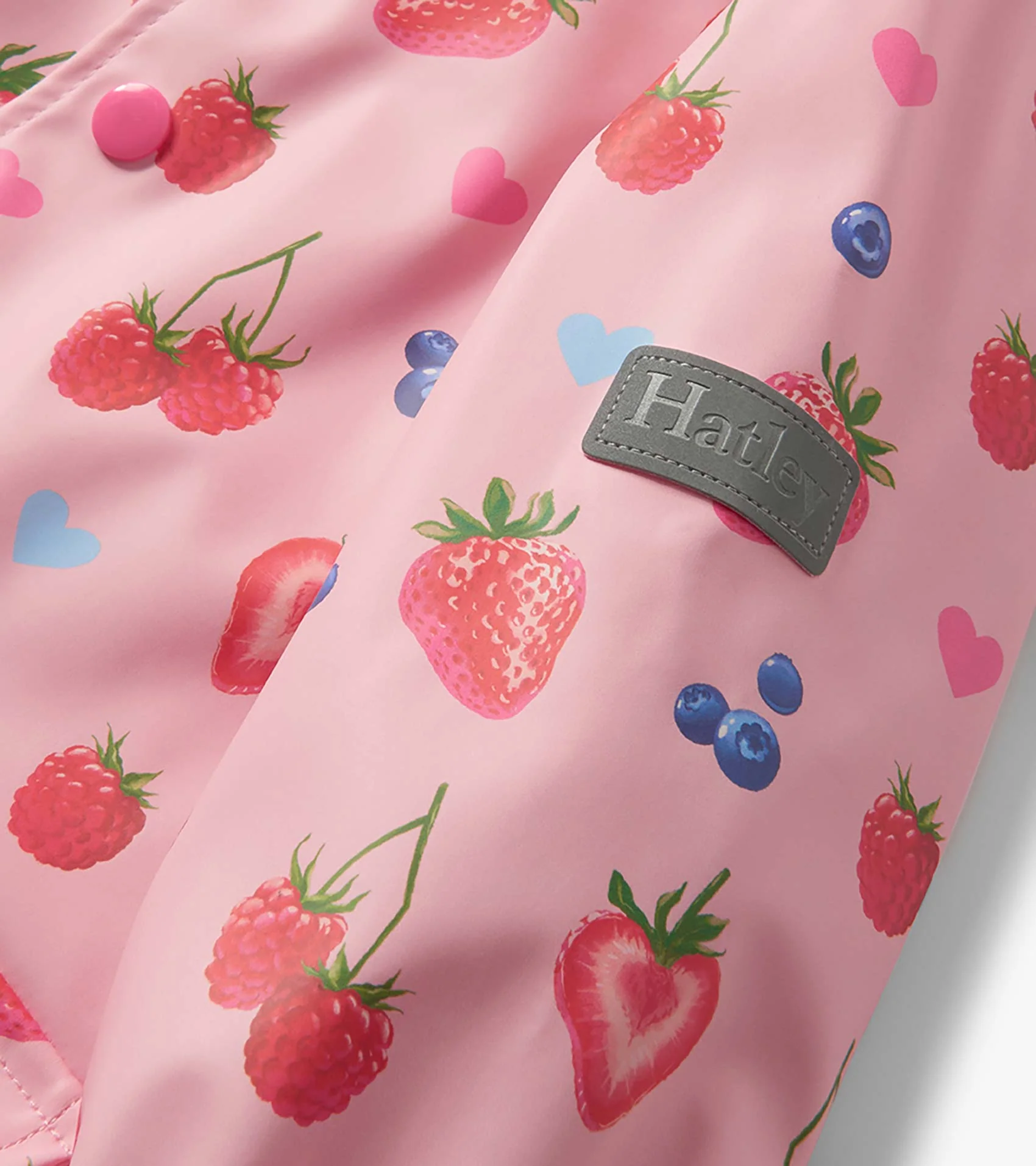 Baby & Toddler Girls Summer Berries Button-Up Raincoat - Image 6