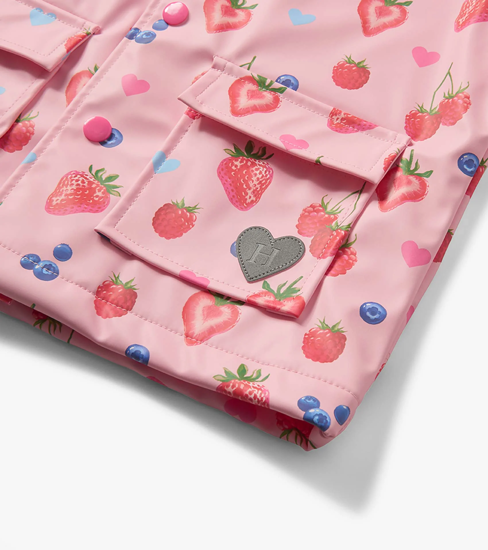 Baby & Toddler Girls Summer Berries Button-Up Raincoat - Image 7