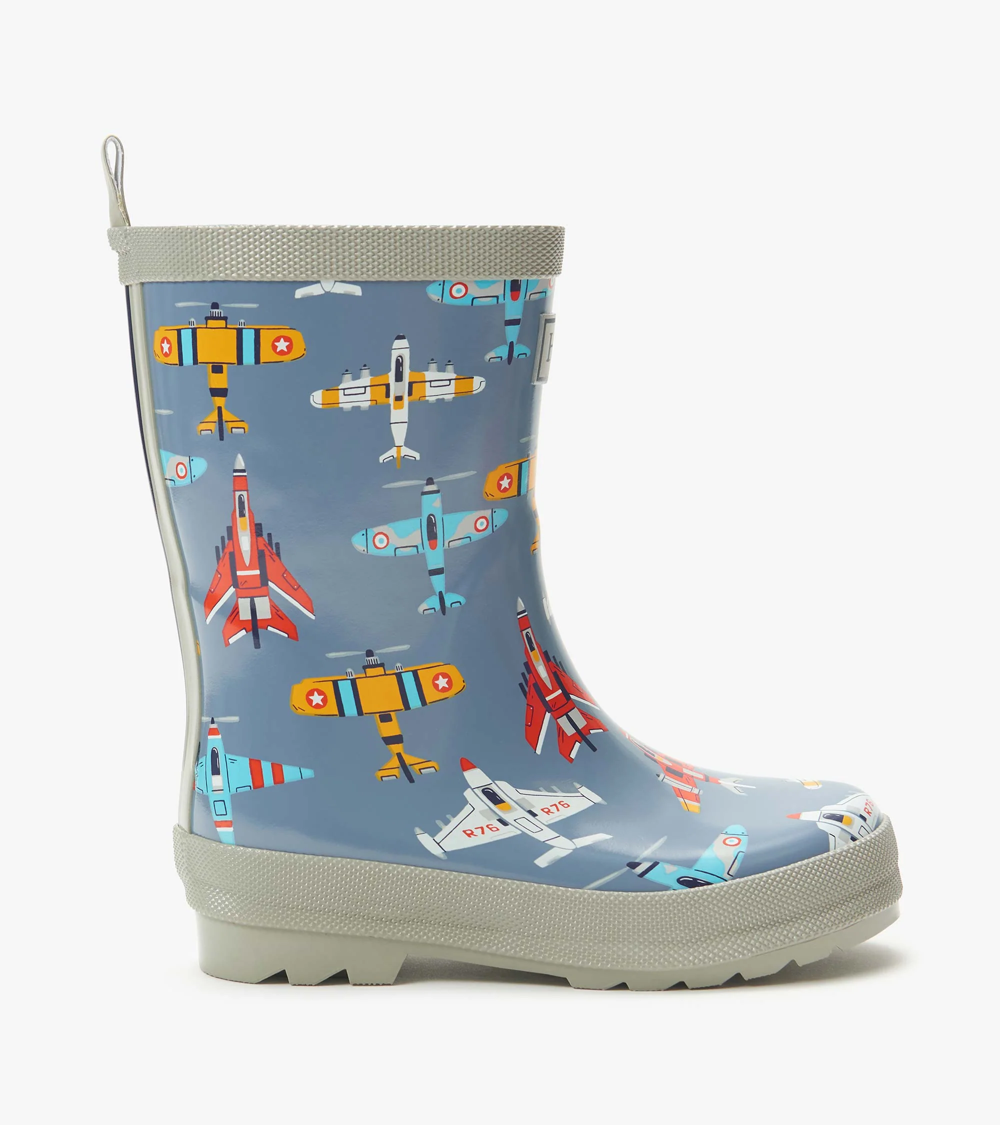 Boys Airplanes Shiny Wellies - Image 3