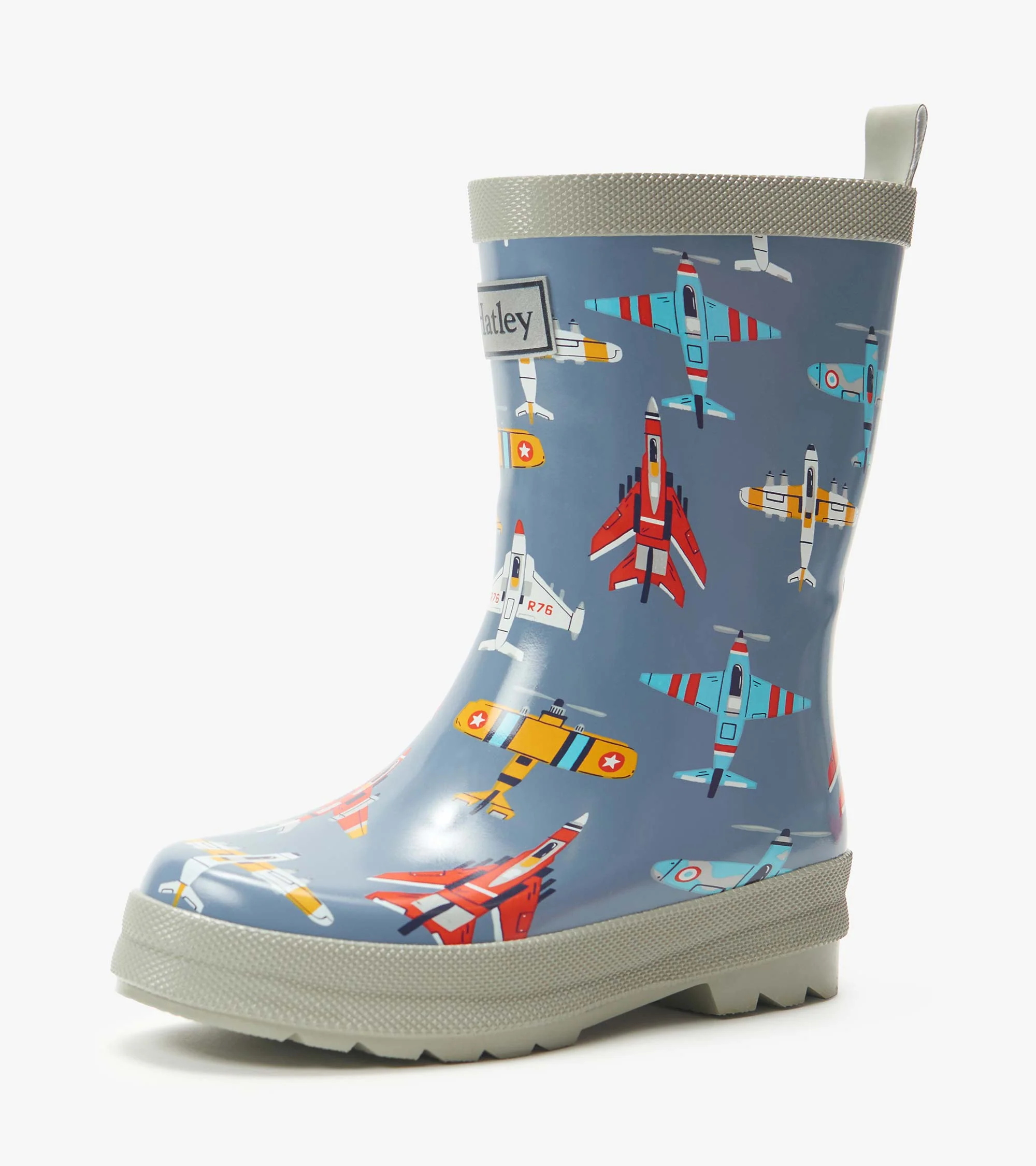 Boys Airplanes Shiny Wellies - Image 7