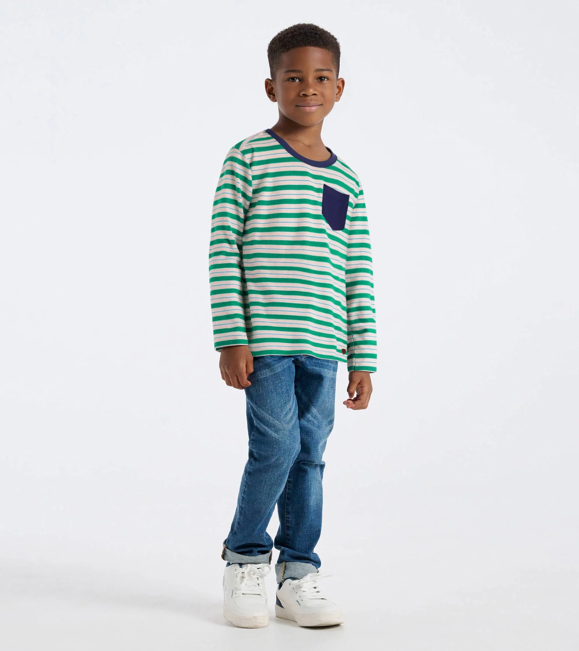 Boys Blarney Stripes Long Sleeve T-Shirt - Image 2
