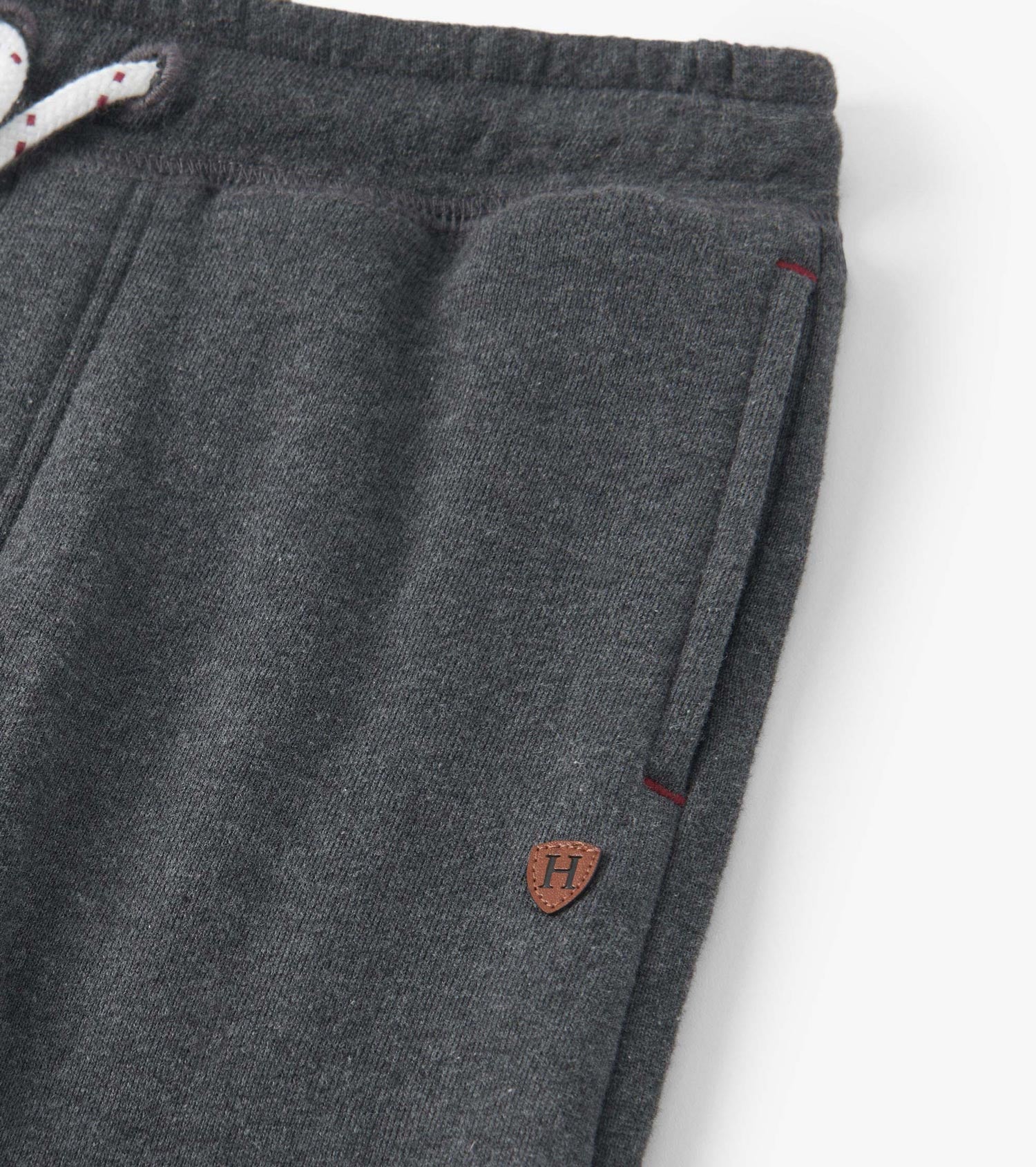 Boys Charcoal Melange Joggers - Image 3