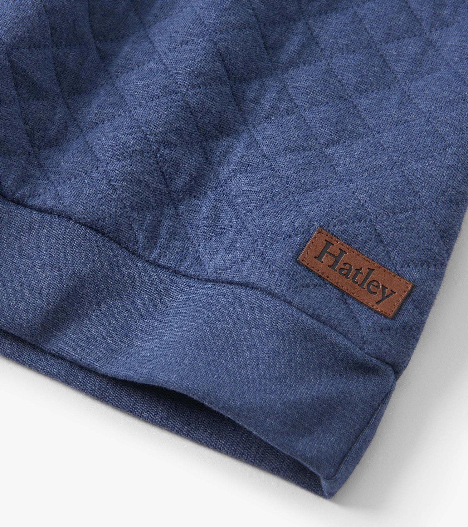Boys Ensign Blue Quilted Pullover - Image 5