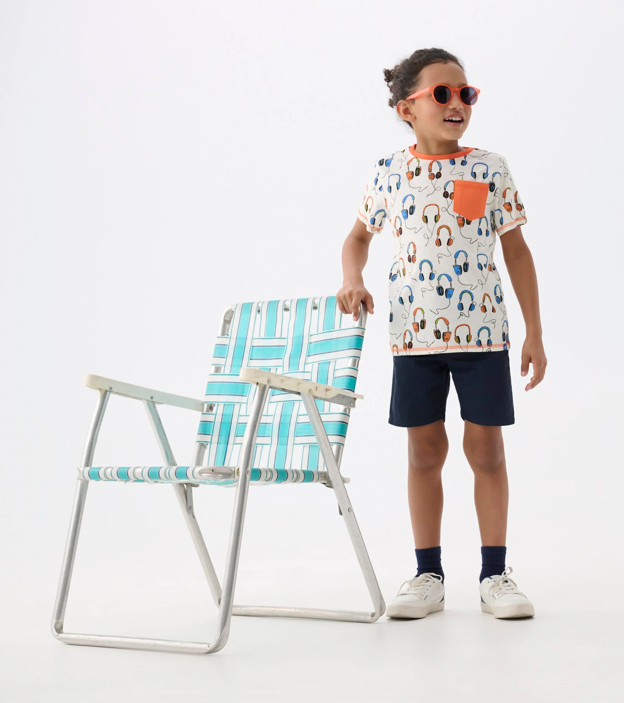 Boys Headphones Pocket T-Shirt - Image 3