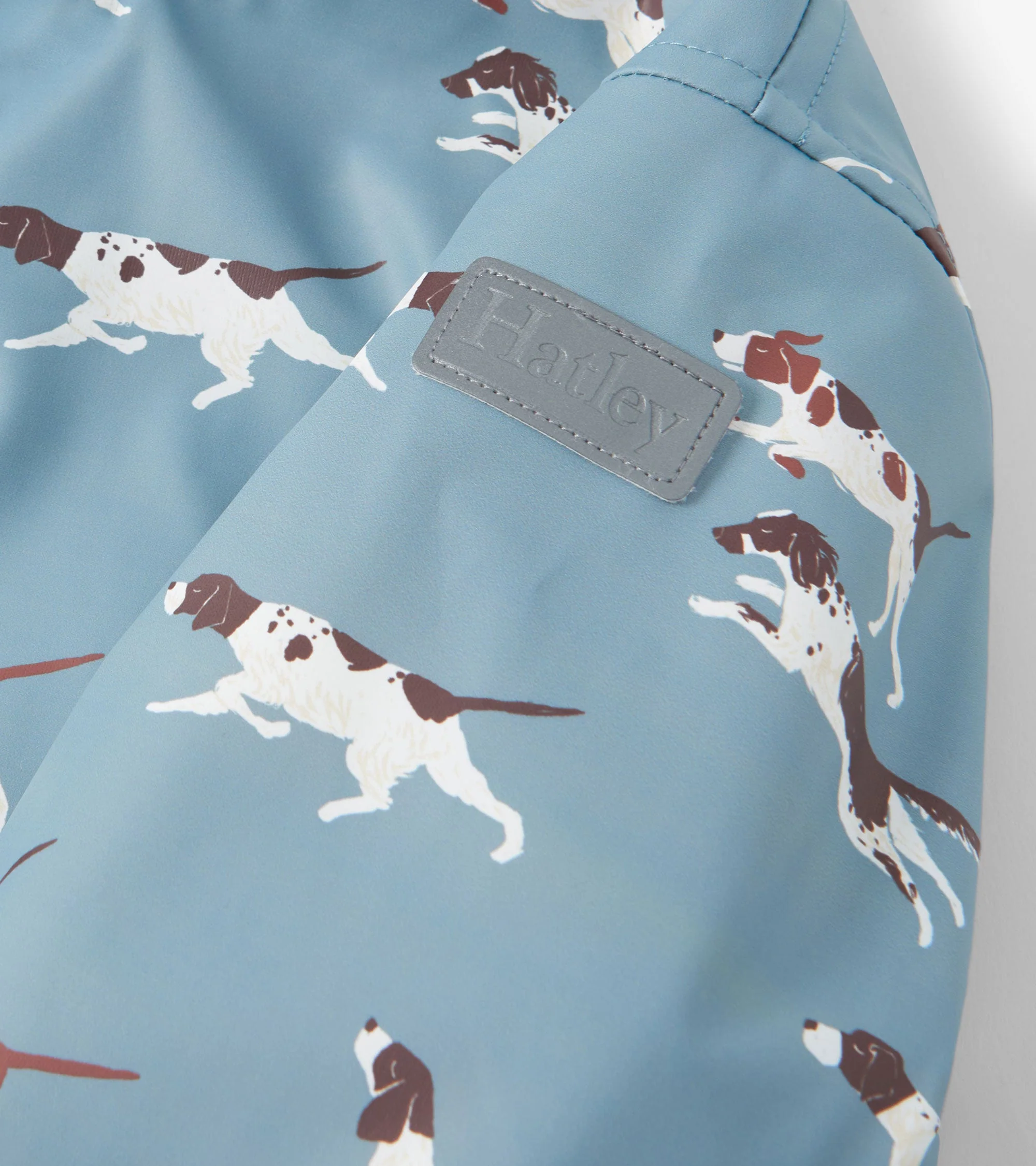 Boys Hunting Dogs Sherpa Lined Zip-Up Raincoat - Image 6