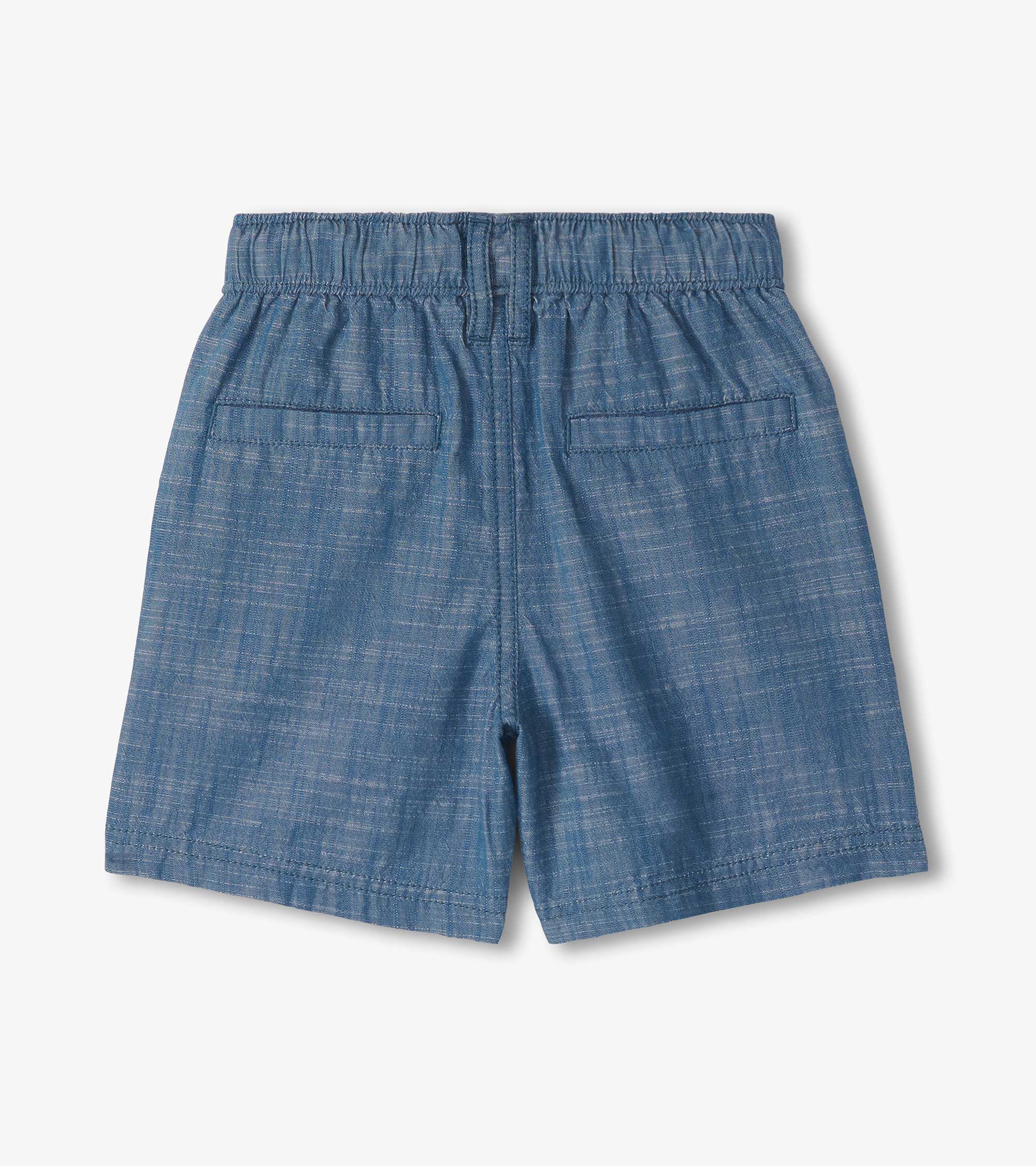 Boys Indigo Woven Shorts - Image 2