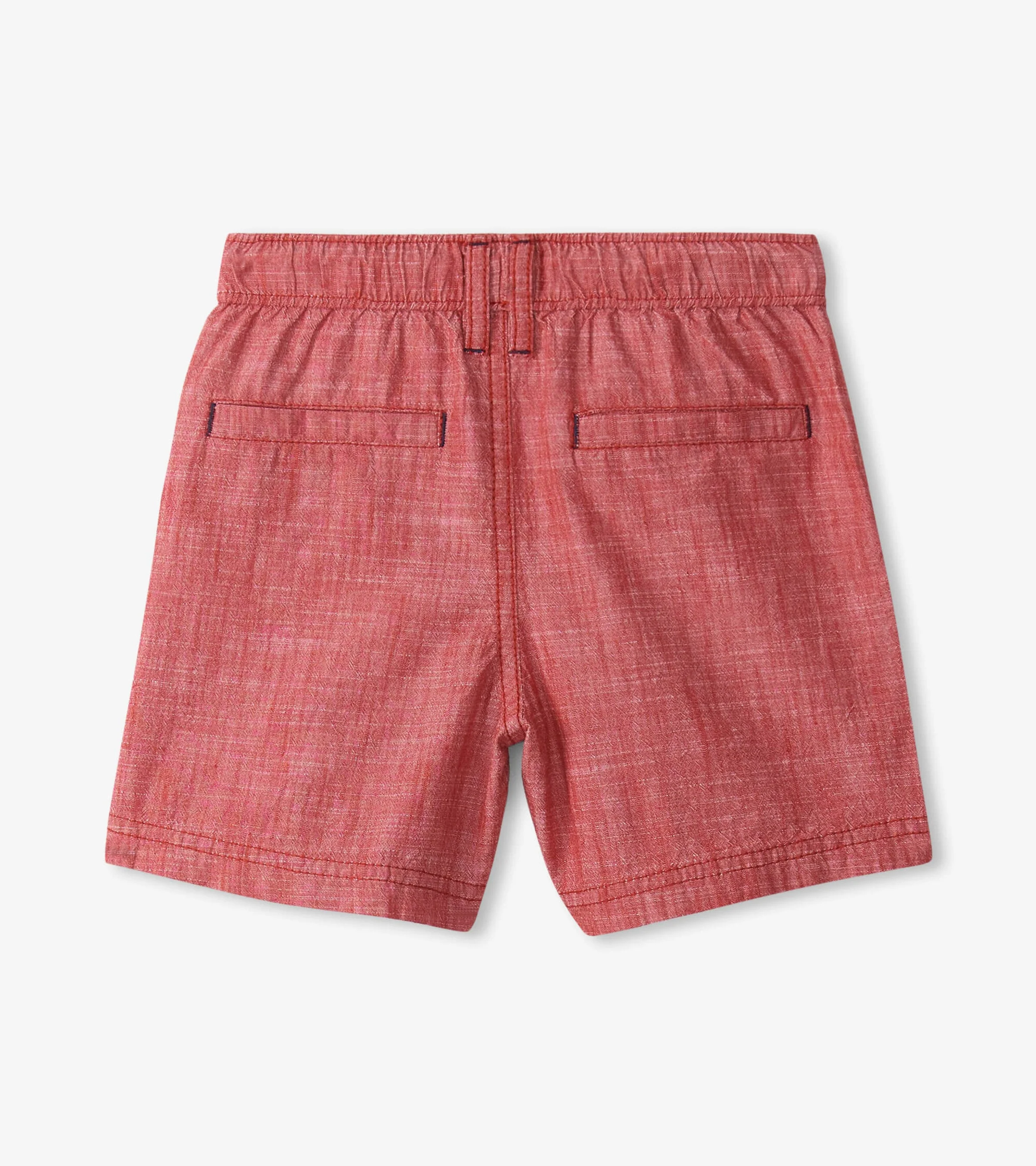 Boys Nautical Chambray Woven Shorts - Image 2