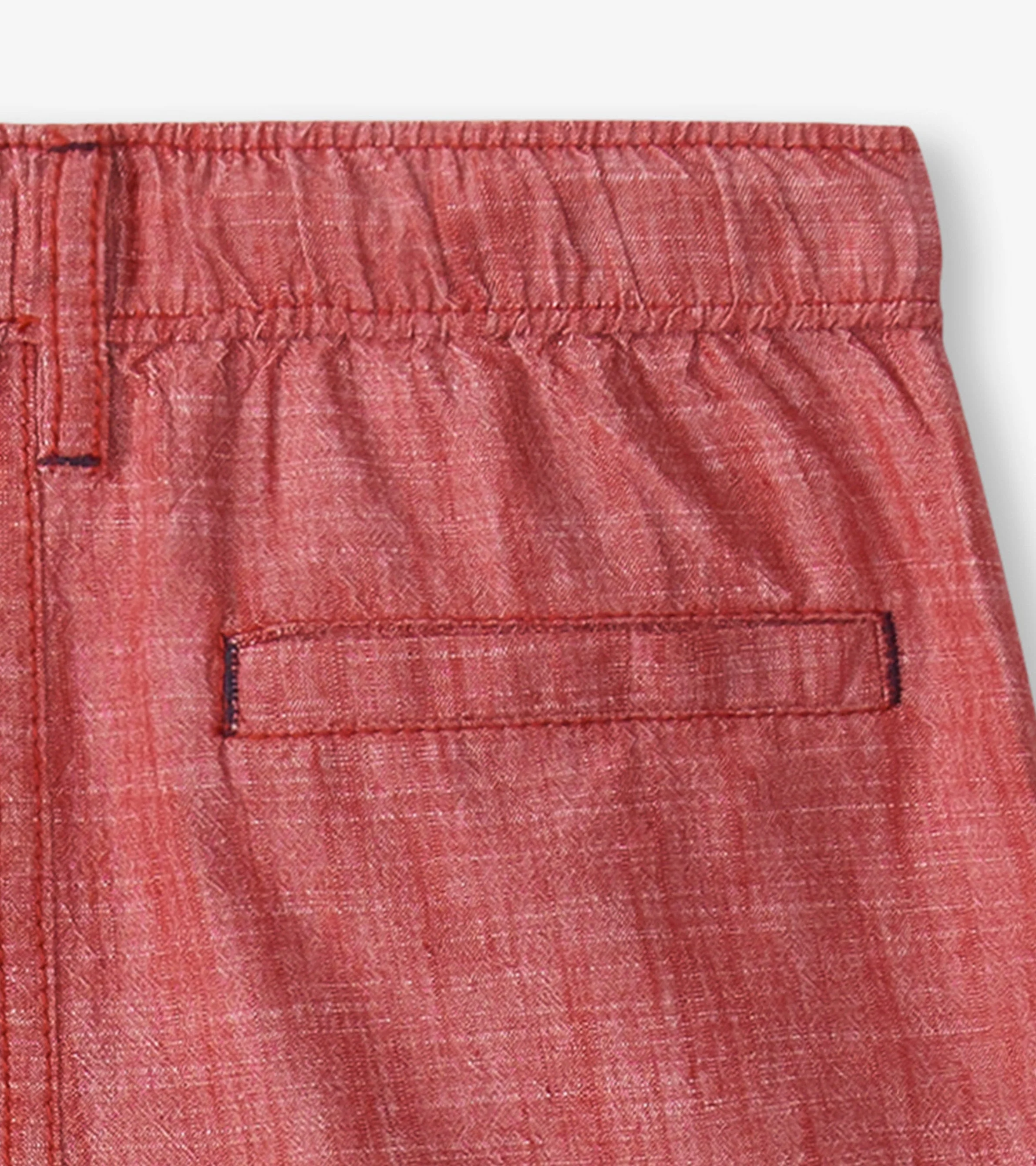 Boys Nautical Chambray Woven Shorts - Image 5