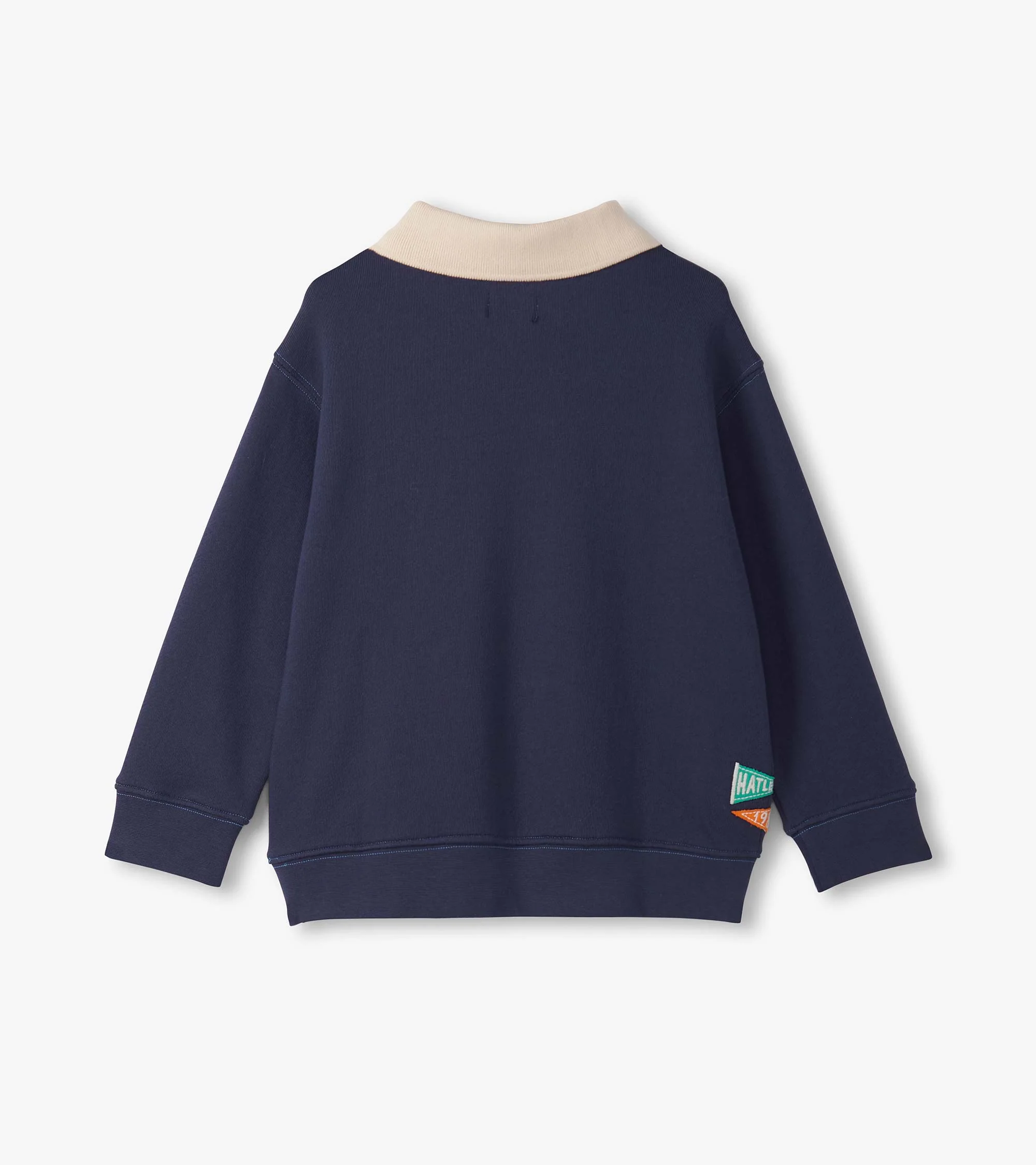 Boys Patriot Blue Fooler Polo Pullover - Image 3