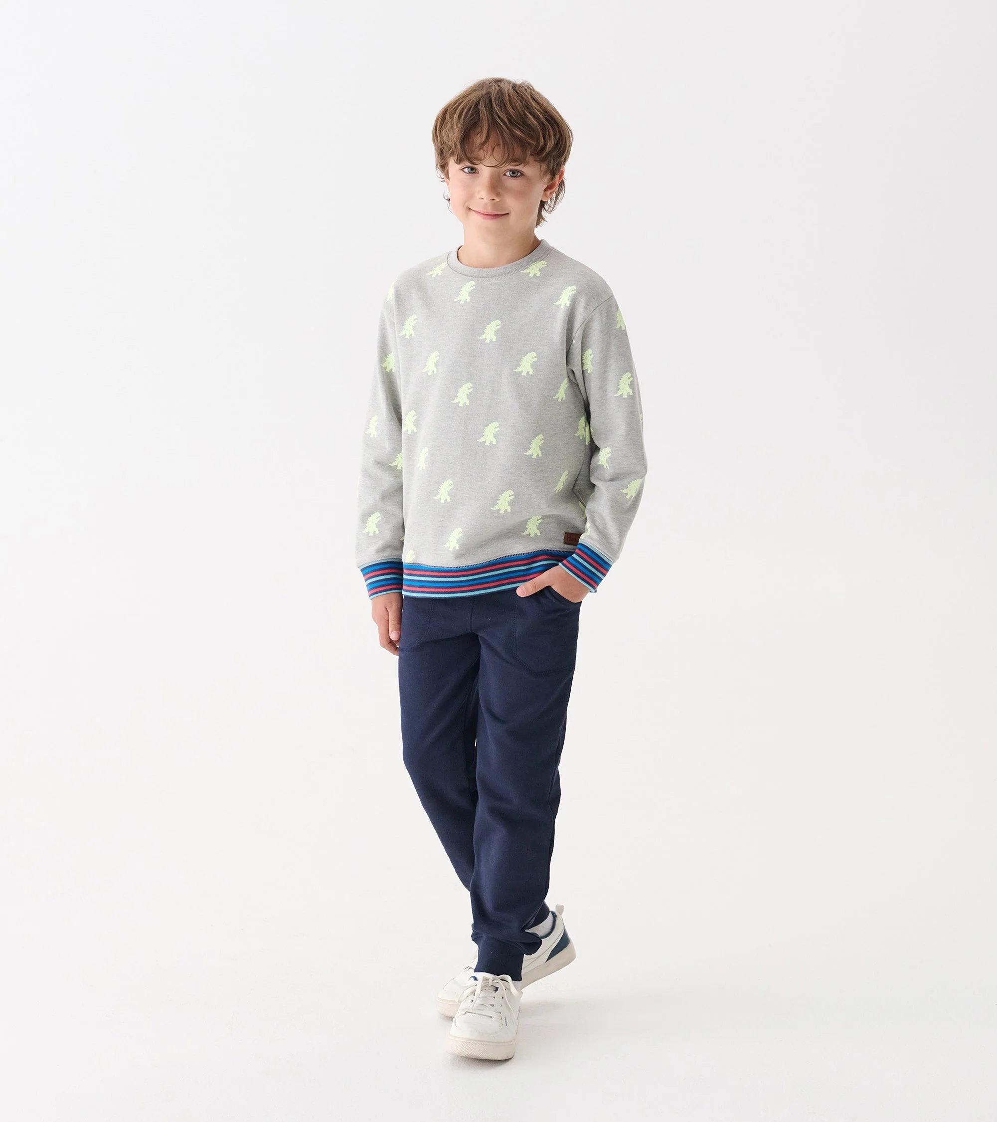 Boys Patriot Blue Polar Fleece Joggers - Image 3