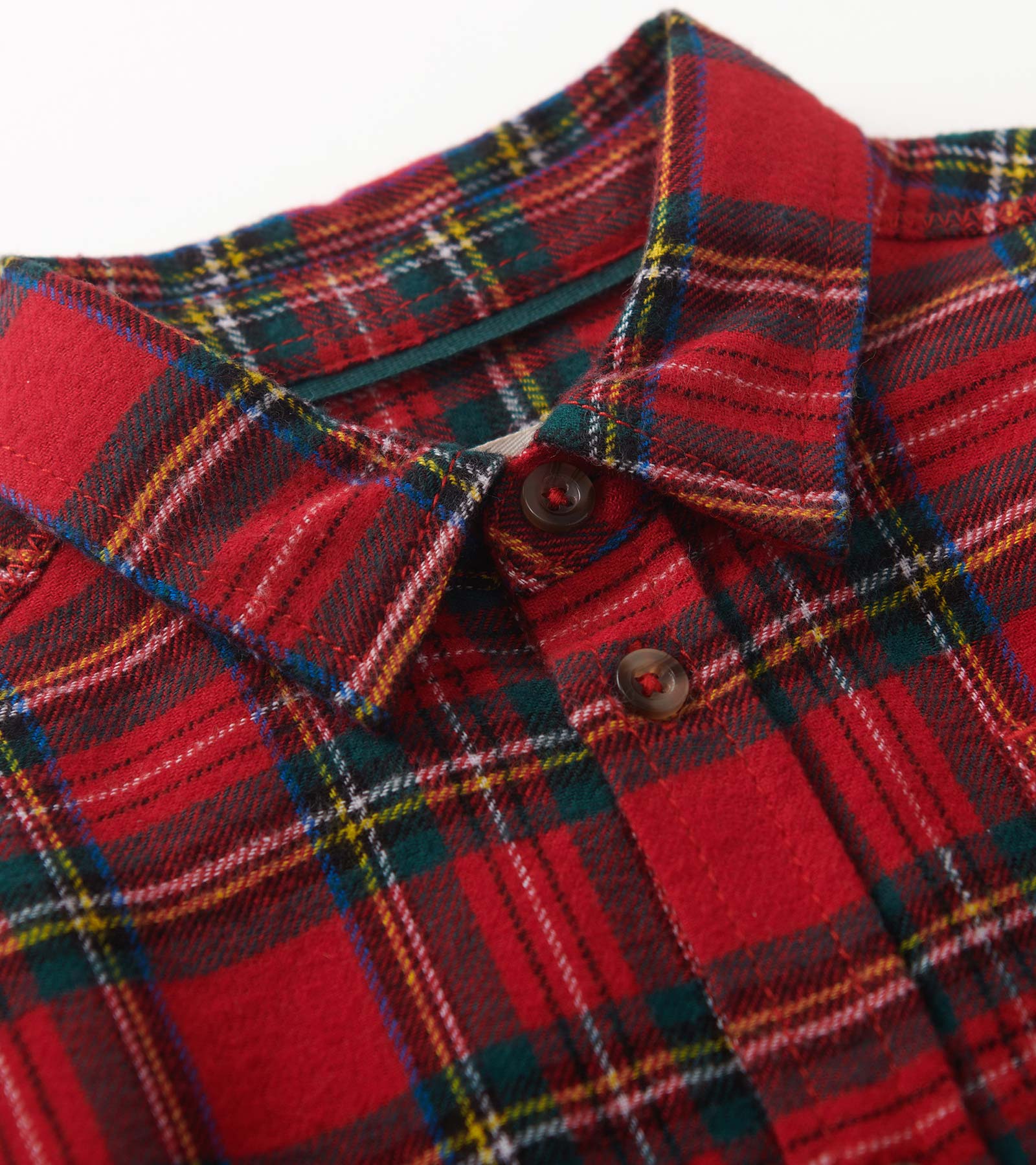 Boys Red Plaid Button Down Shirt - Image 5