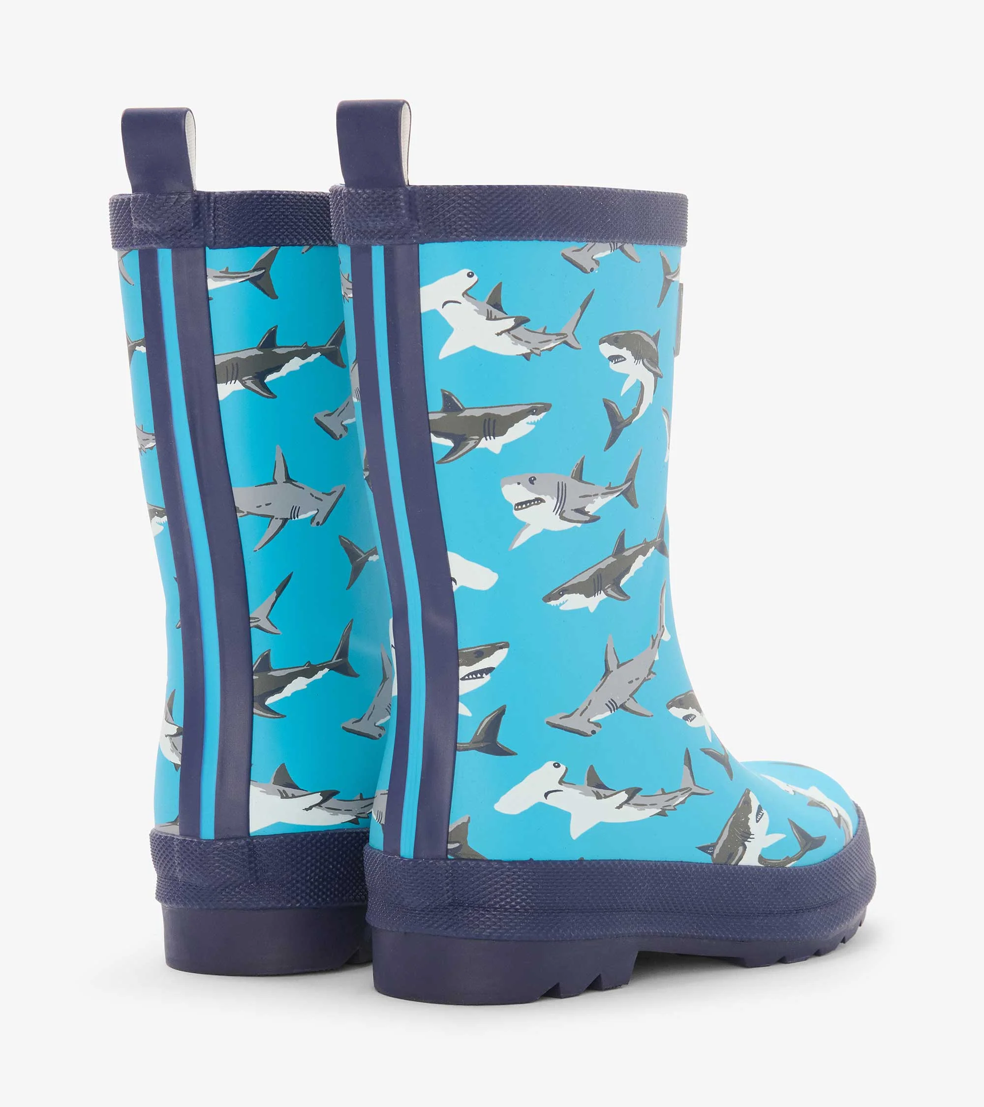 Boys Shark Party Matte Wellies - Image 2