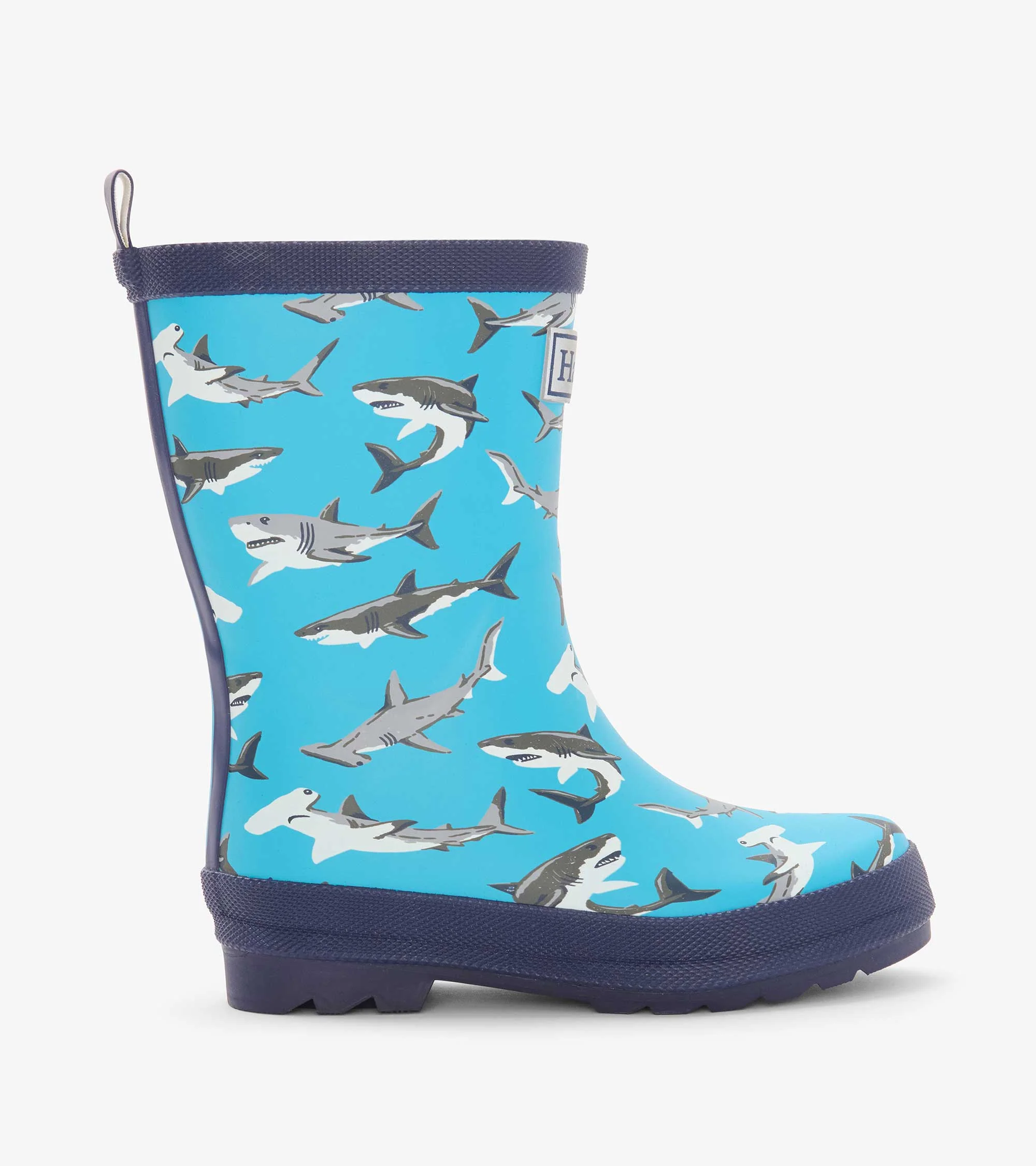 Boys Shark Party Matte Wellies - Image 3