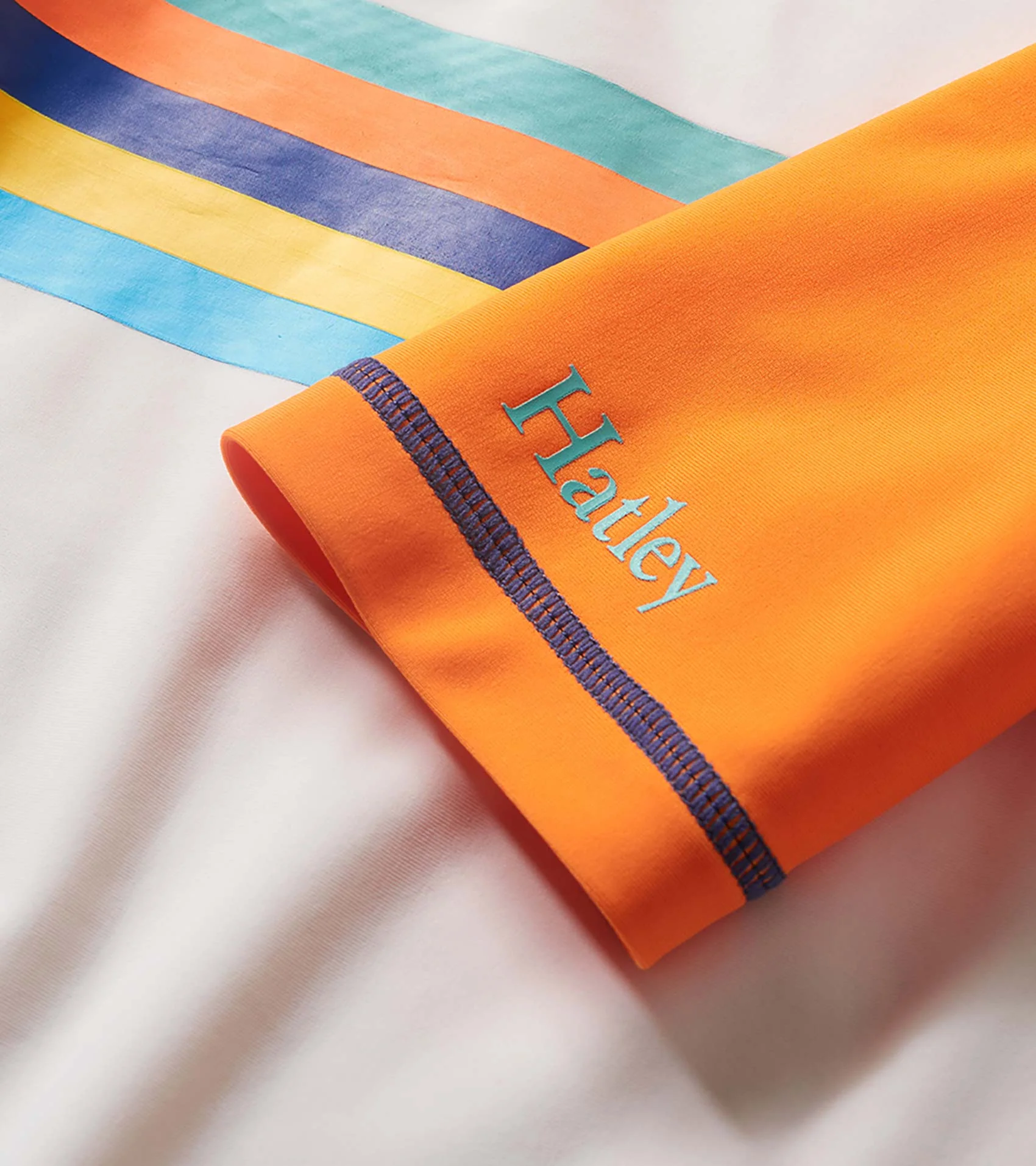 Boys Sunny Orange Short Sleeve Rashguard - Image 3