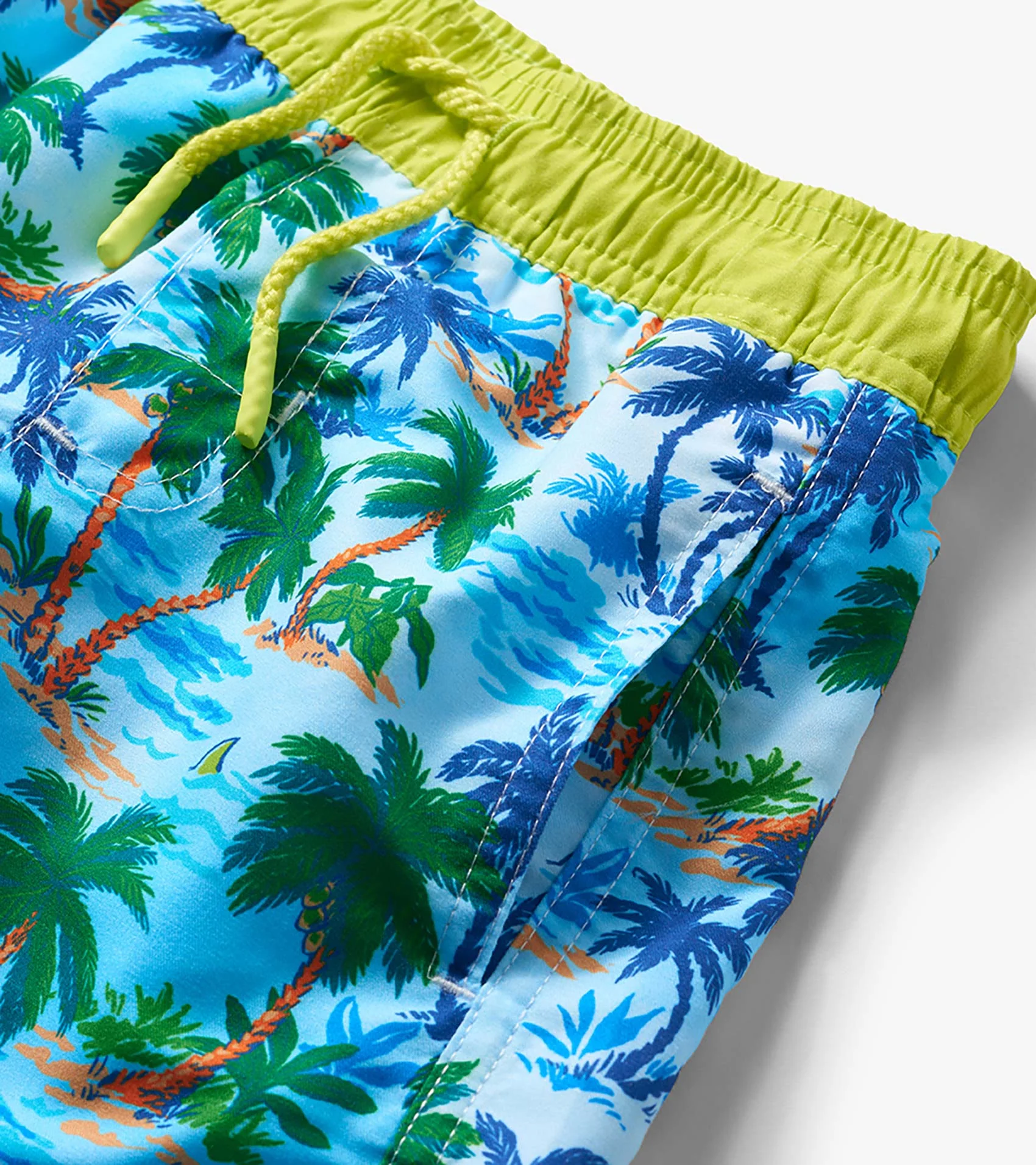 Boys Tropical Palm Swim Trunks - Image 3