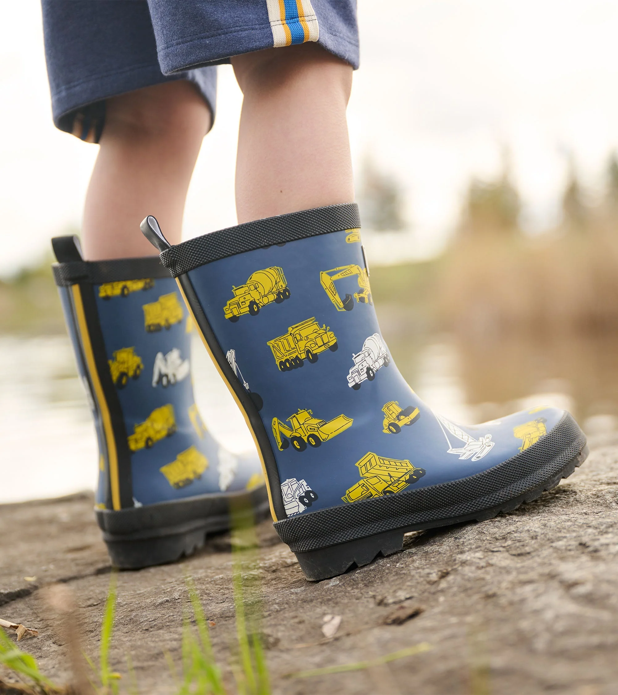 Boys Under Construction Matte Wellies - Image 4