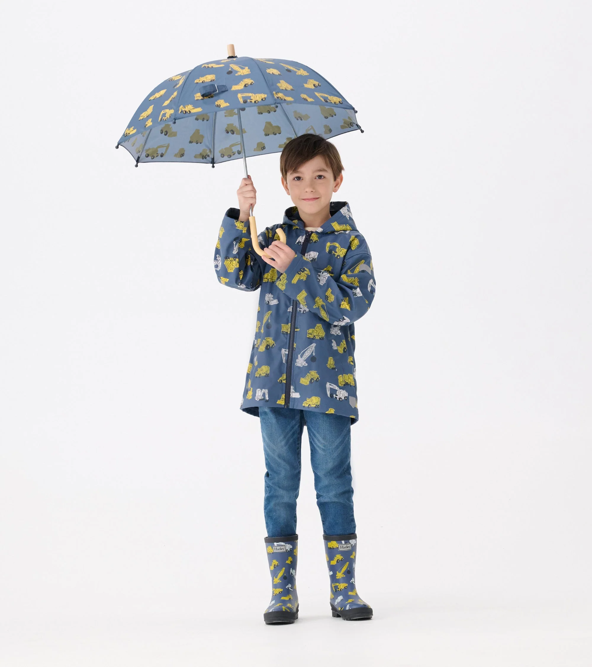 Boys Under Construction Matte Wellies - Image 5