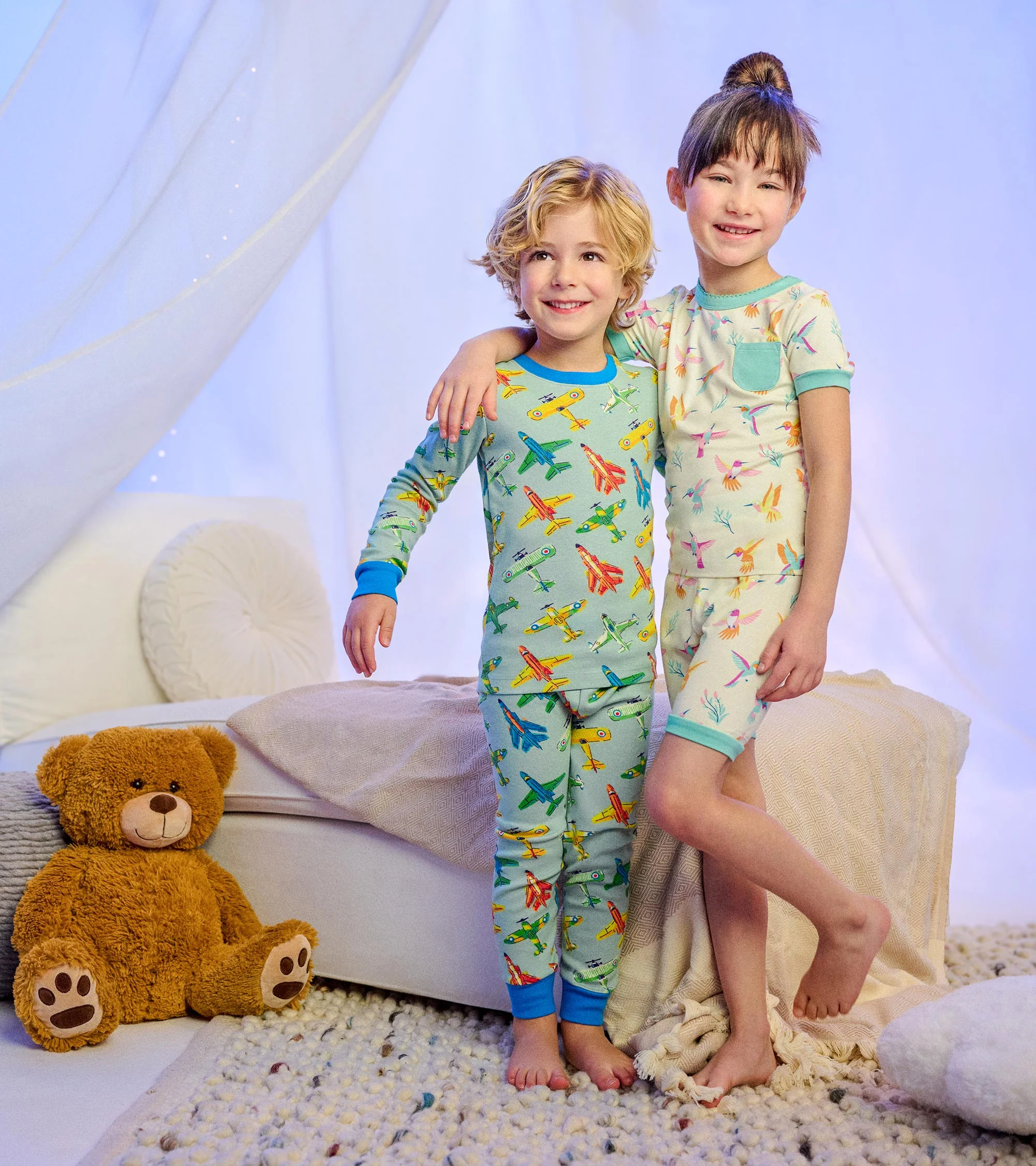 Boys Vintage Aircrafts Cotton Pyjama Set - Image 5