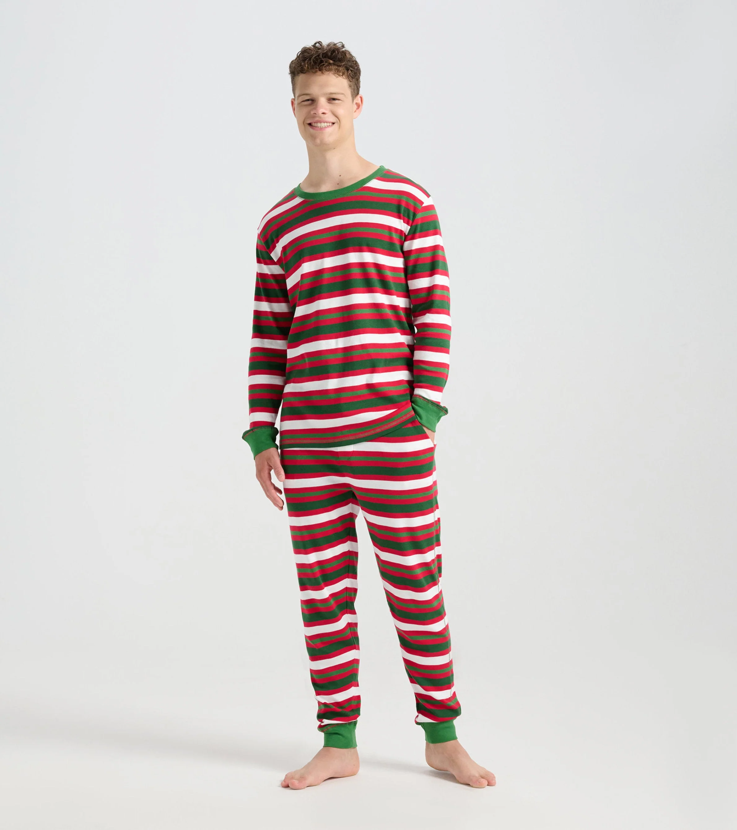 Candy Cane Stripe Men's Pyjama Set