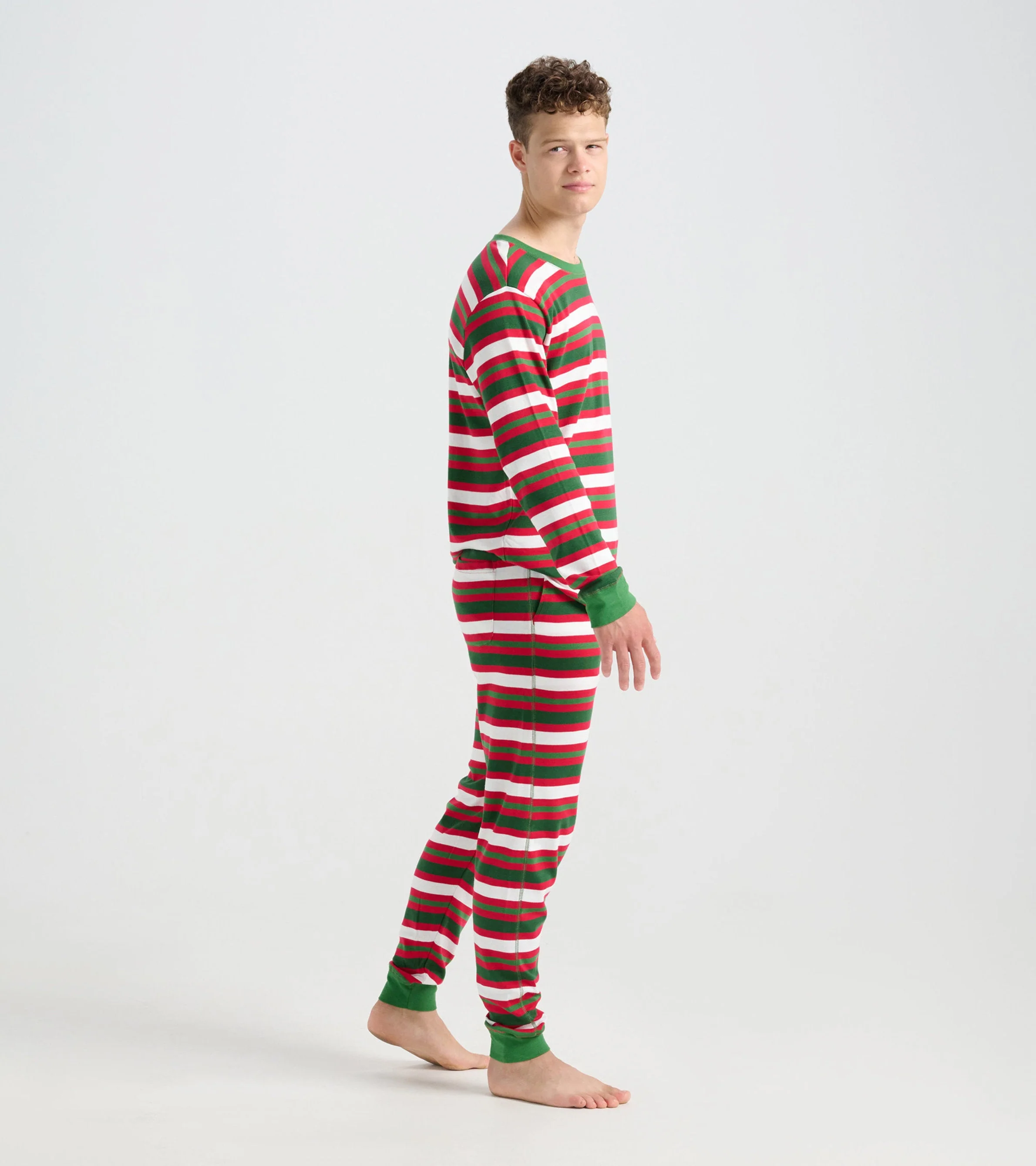 Candy Cane Stripe Men's Pyjama Set - Image 3