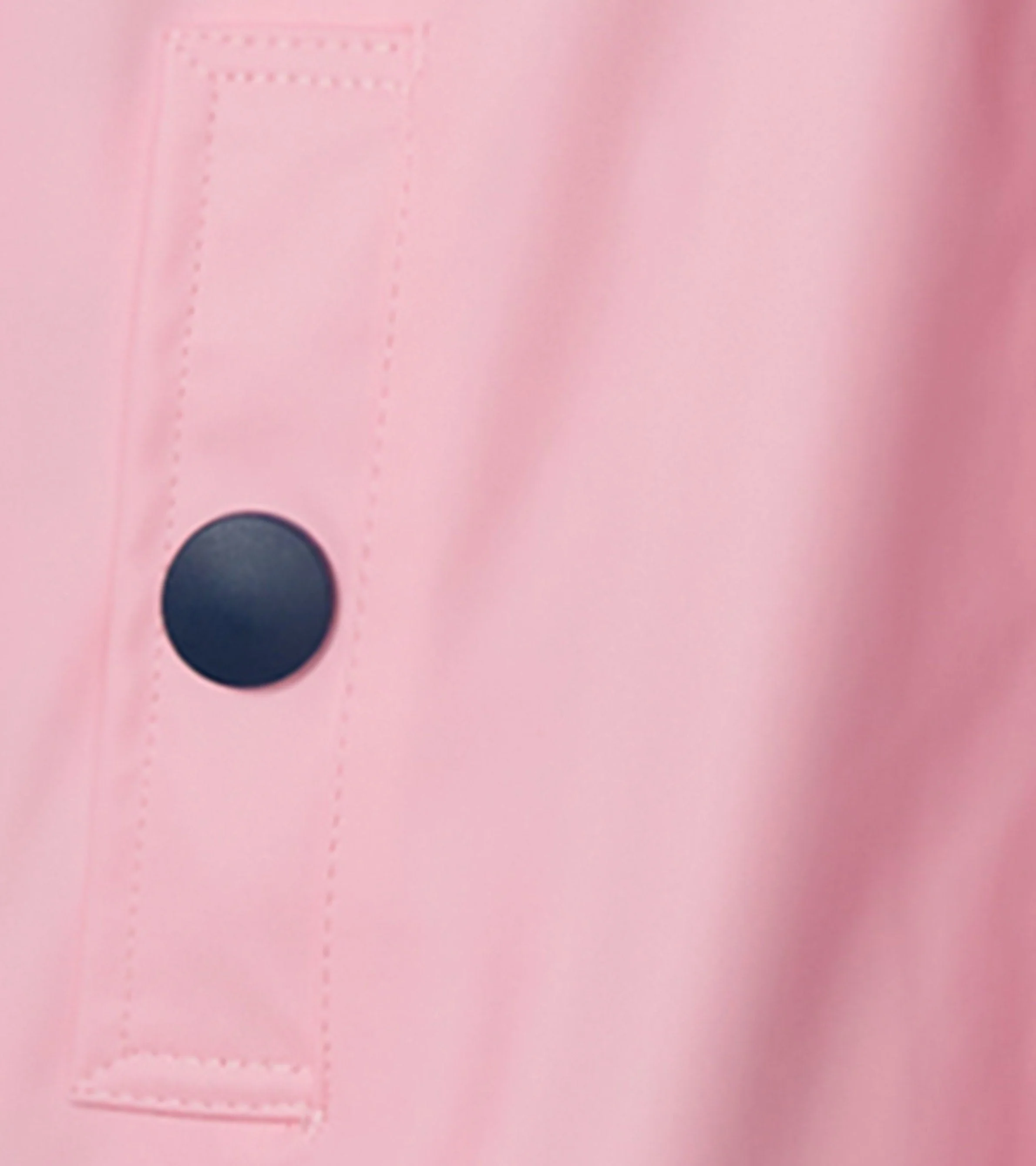 Girls Pink & Navy Button-Up Raincoat - Image 9