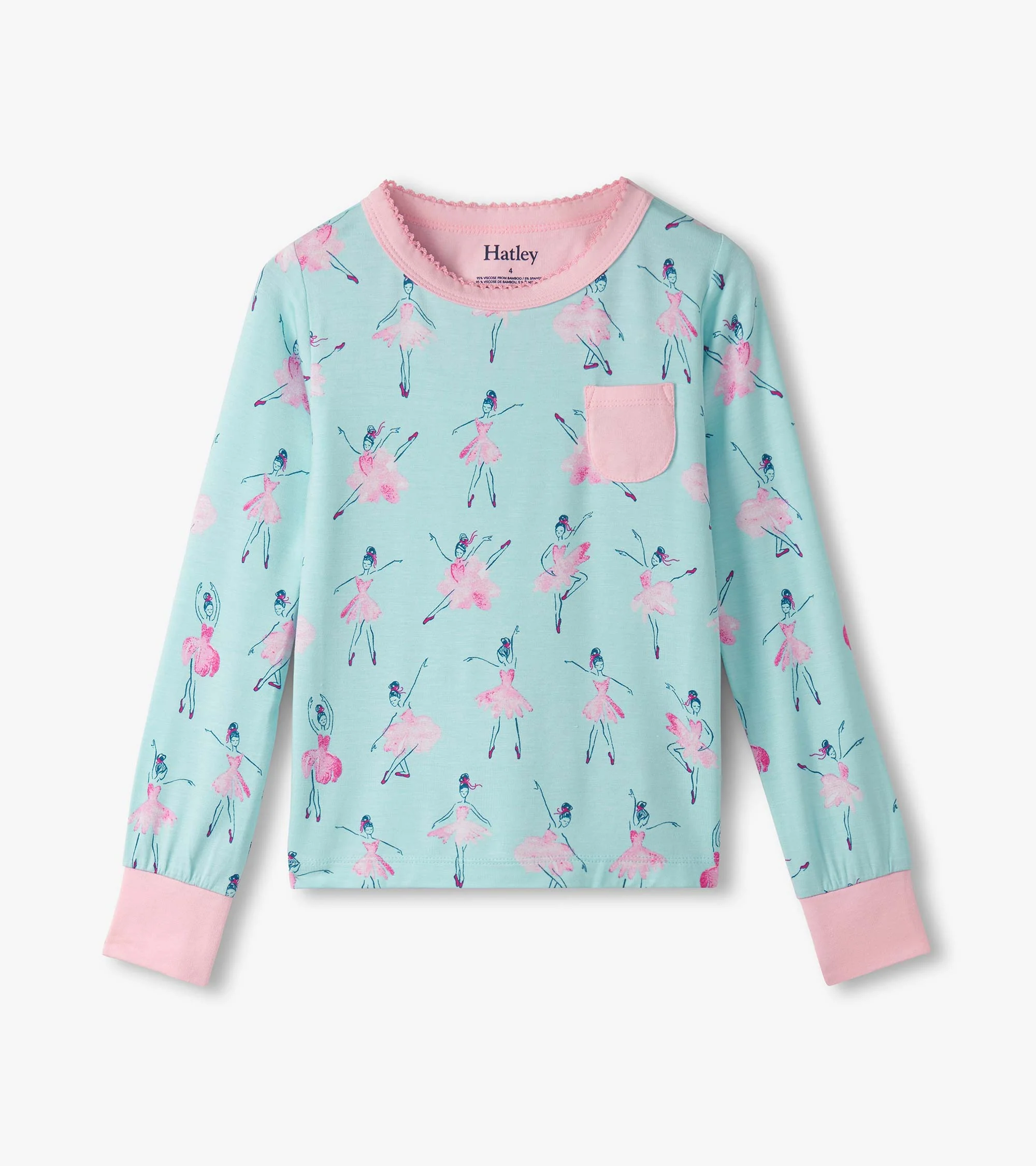 Girls Ballet School Bamboo Pyjama Set - Image 3