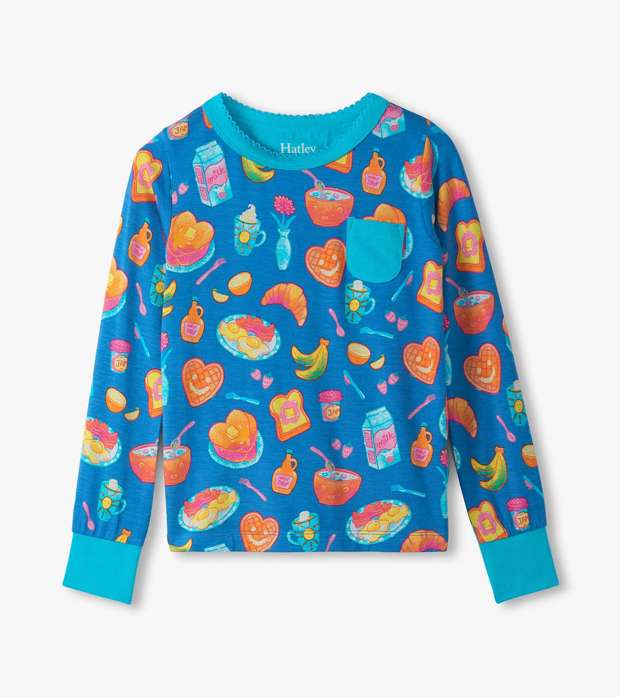 Girls Breakfast Bamboo Pyjama Set - Image 5