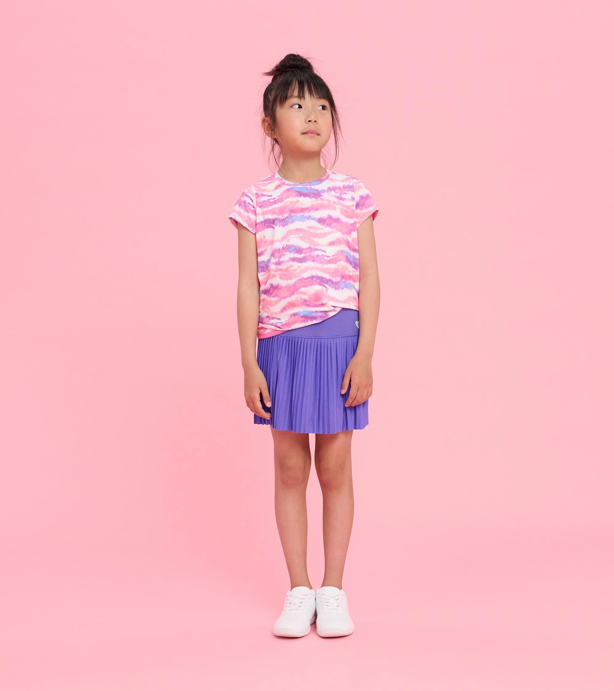 Girls Candy Ombre Mesh Trim T-Shirt - Image 4