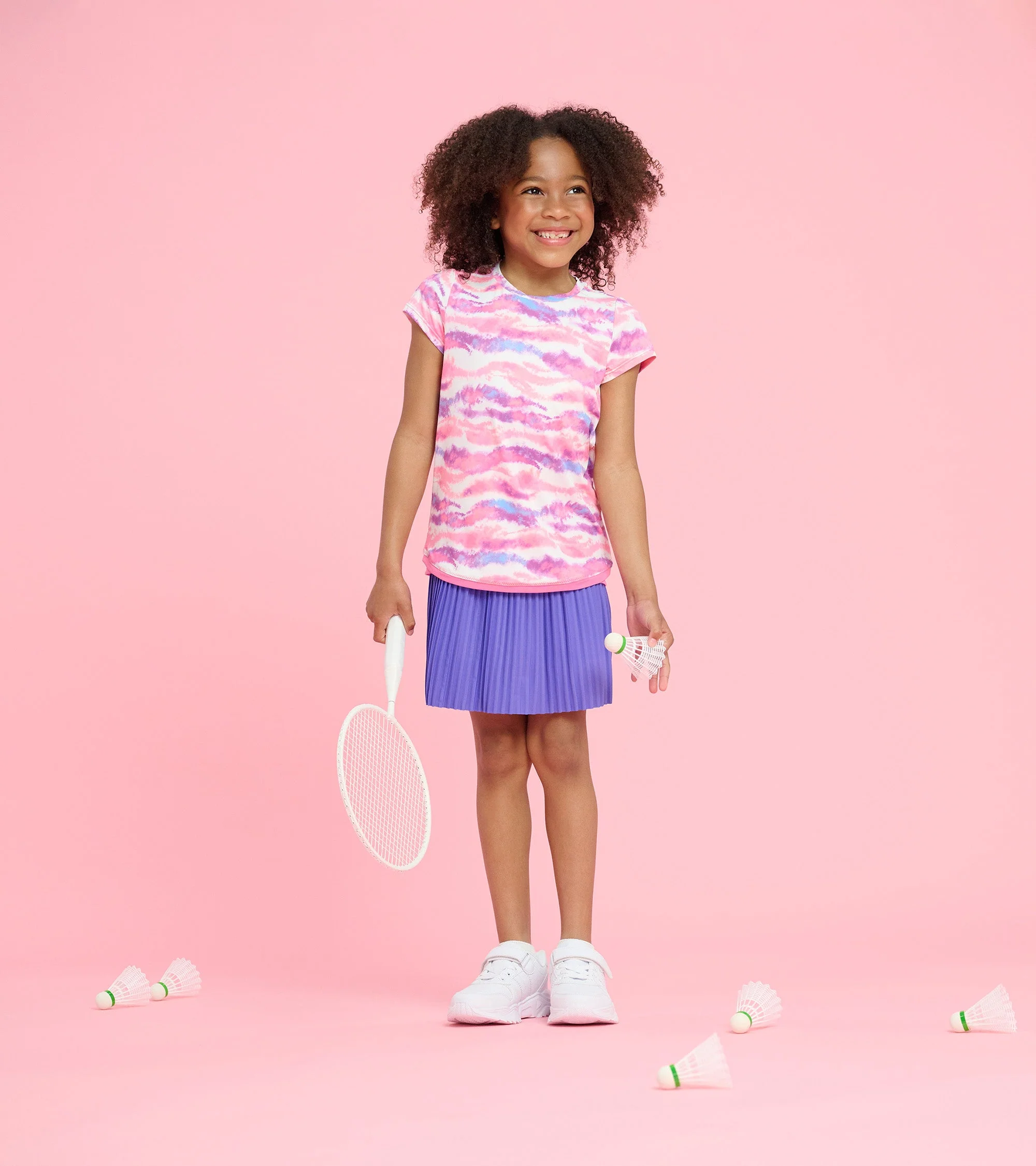 Girls Candy Ombre Mesh Trim T-Shirt - Image 6