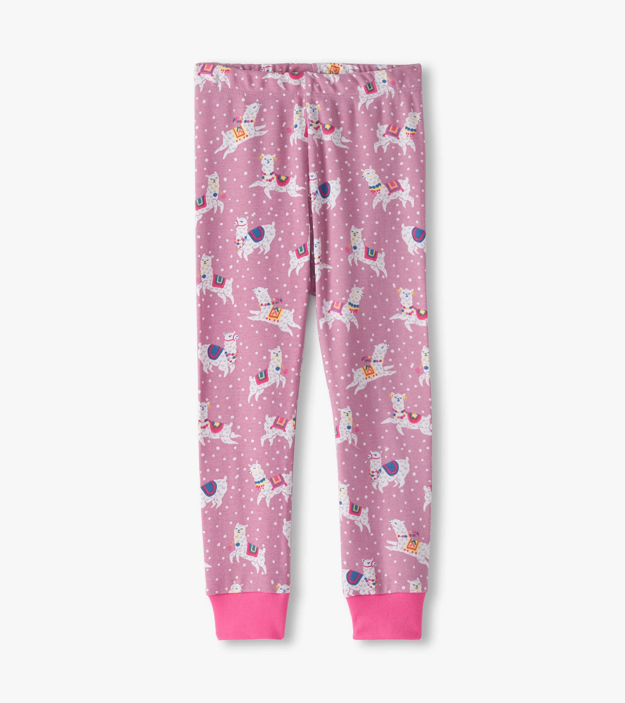 Girls Dancing Alpacas Cotton Pyjama Set - Image 3