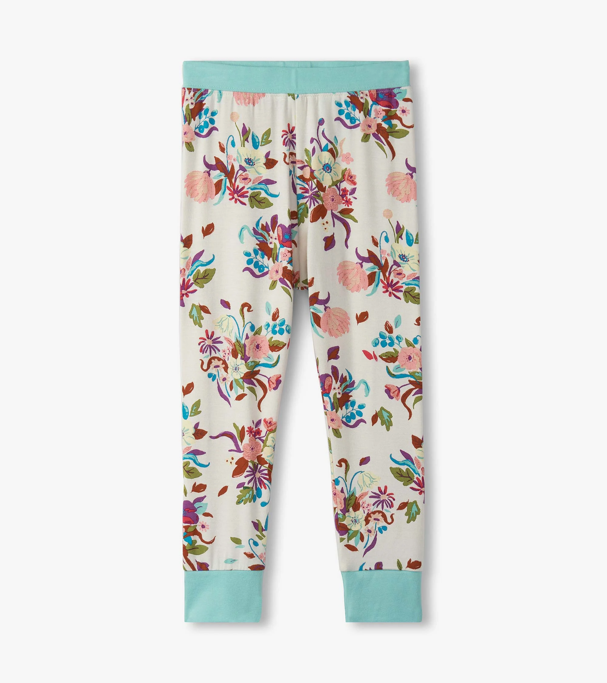 Girls Fall Floral Bamboo Pyjama Set - Image 3