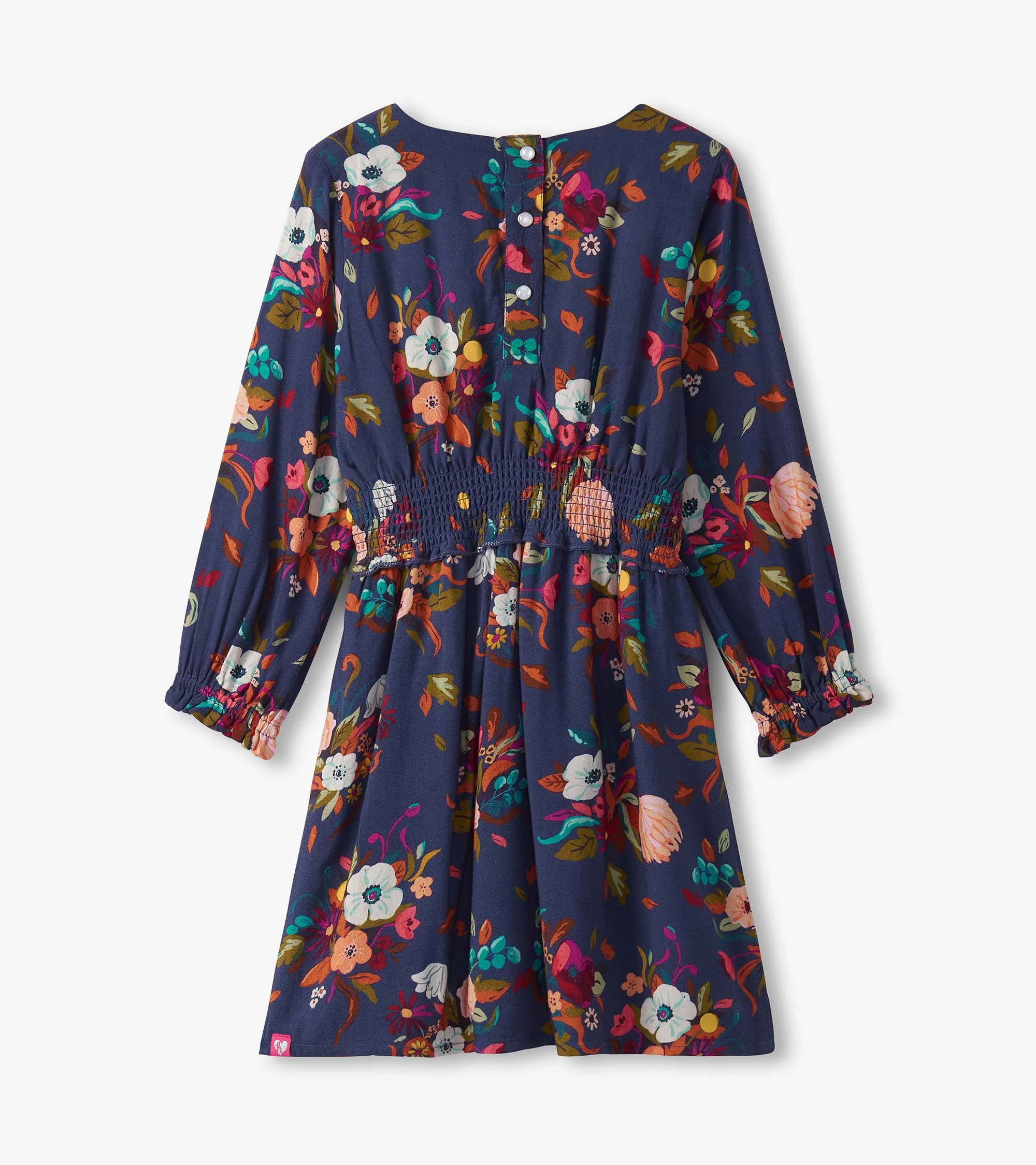 Girls Fall Floral Special Event Dress - Image 3