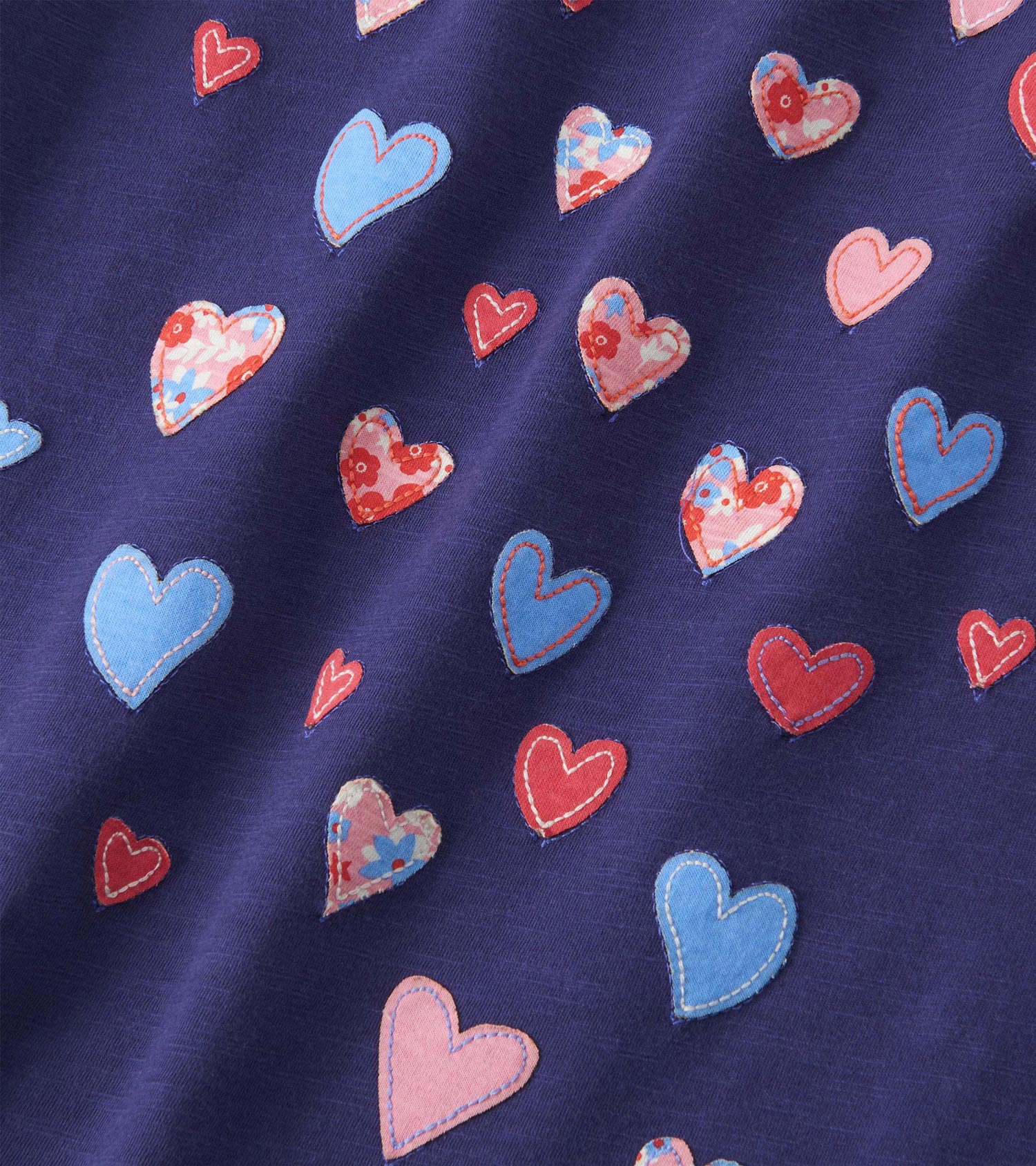 Girls Falling Hearts Long Sleeve Graphic Tee - Image 5